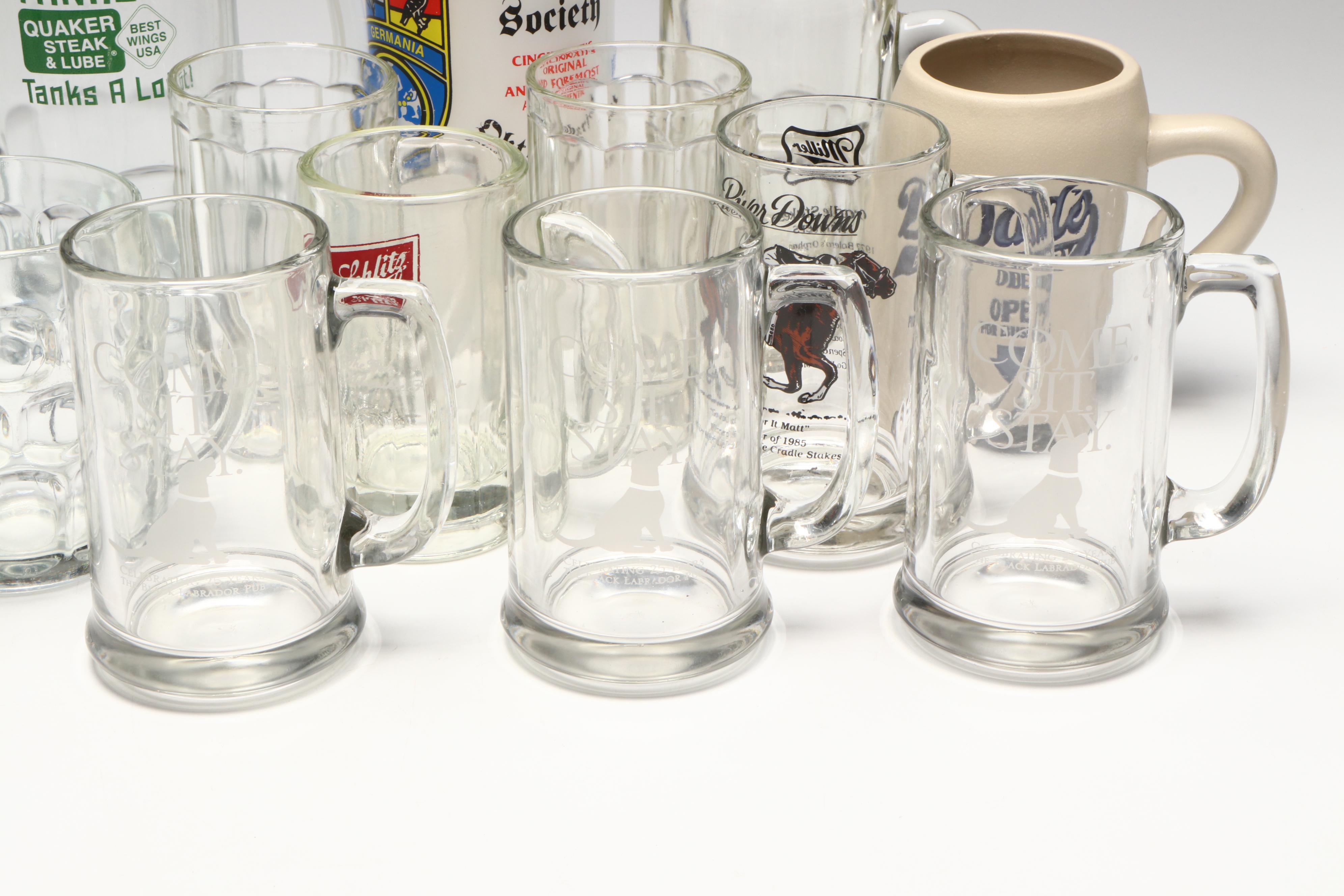 Glass and Other Souvenir Beer Mugs