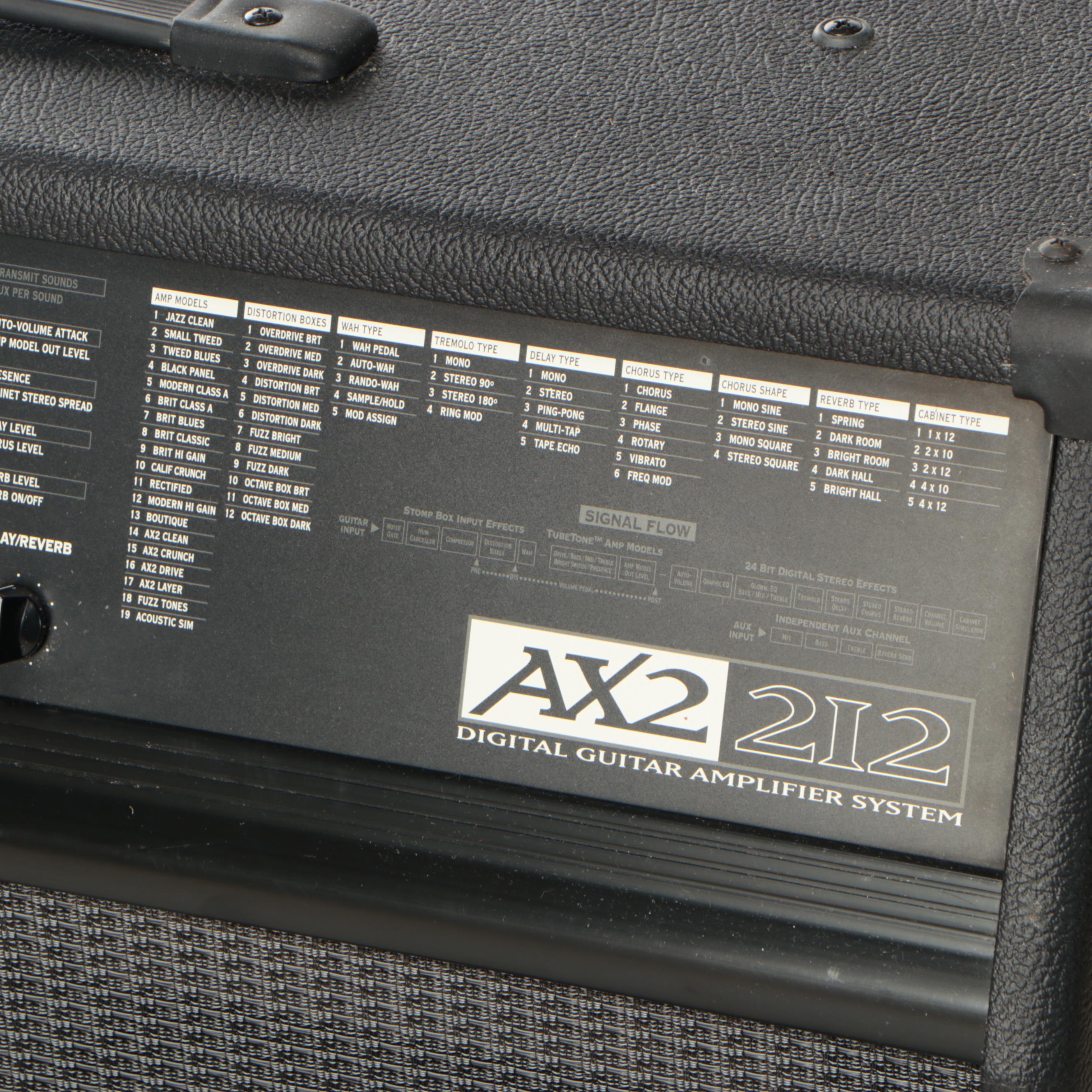 Line 6 AX2212 Digital Guitar Amplifier and 6 Floor Board