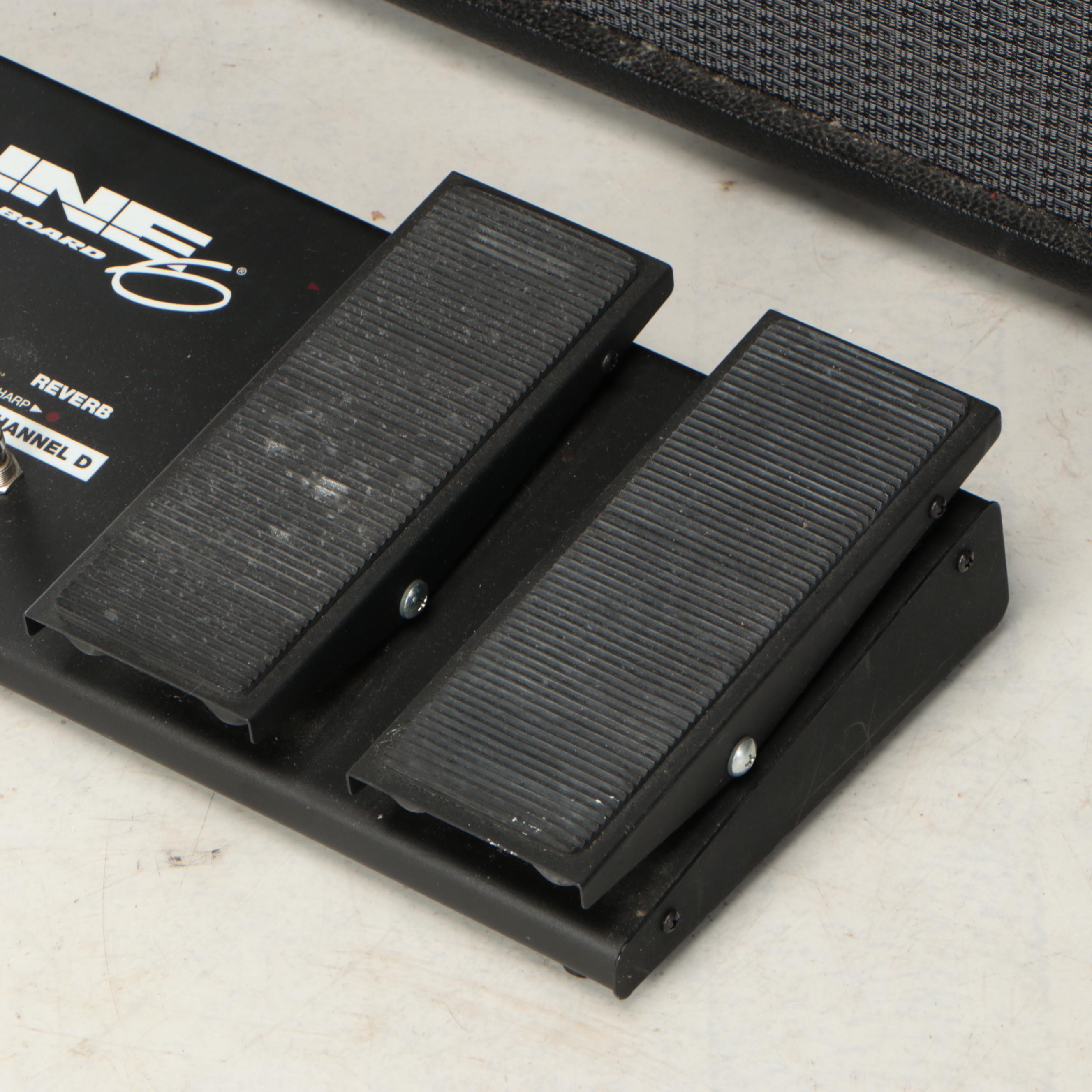 Line 6 AX2212 Digital Guitar Amplifier and 6 Floor Board