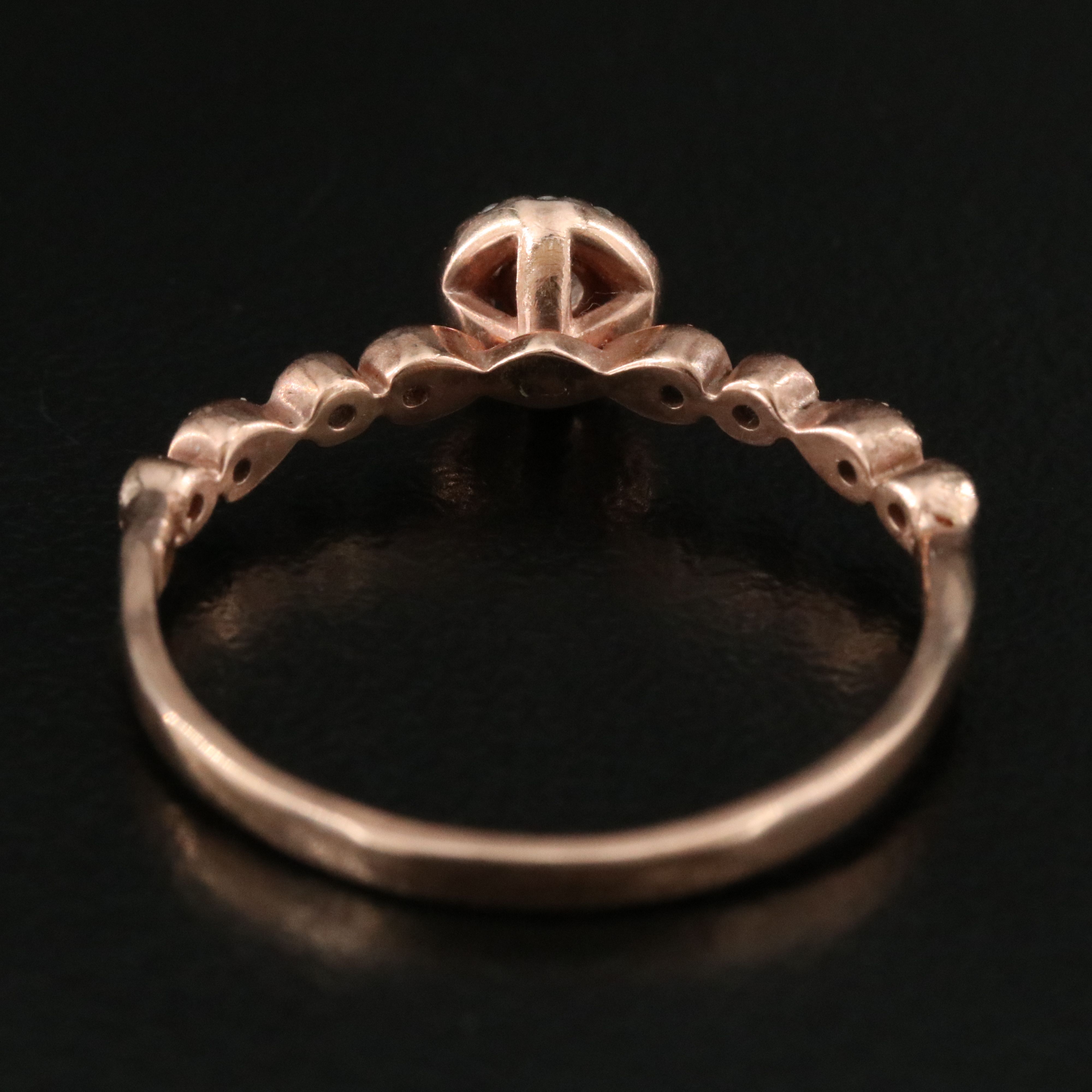 10K Rose Gold 0.25 CTW Diamond Ring