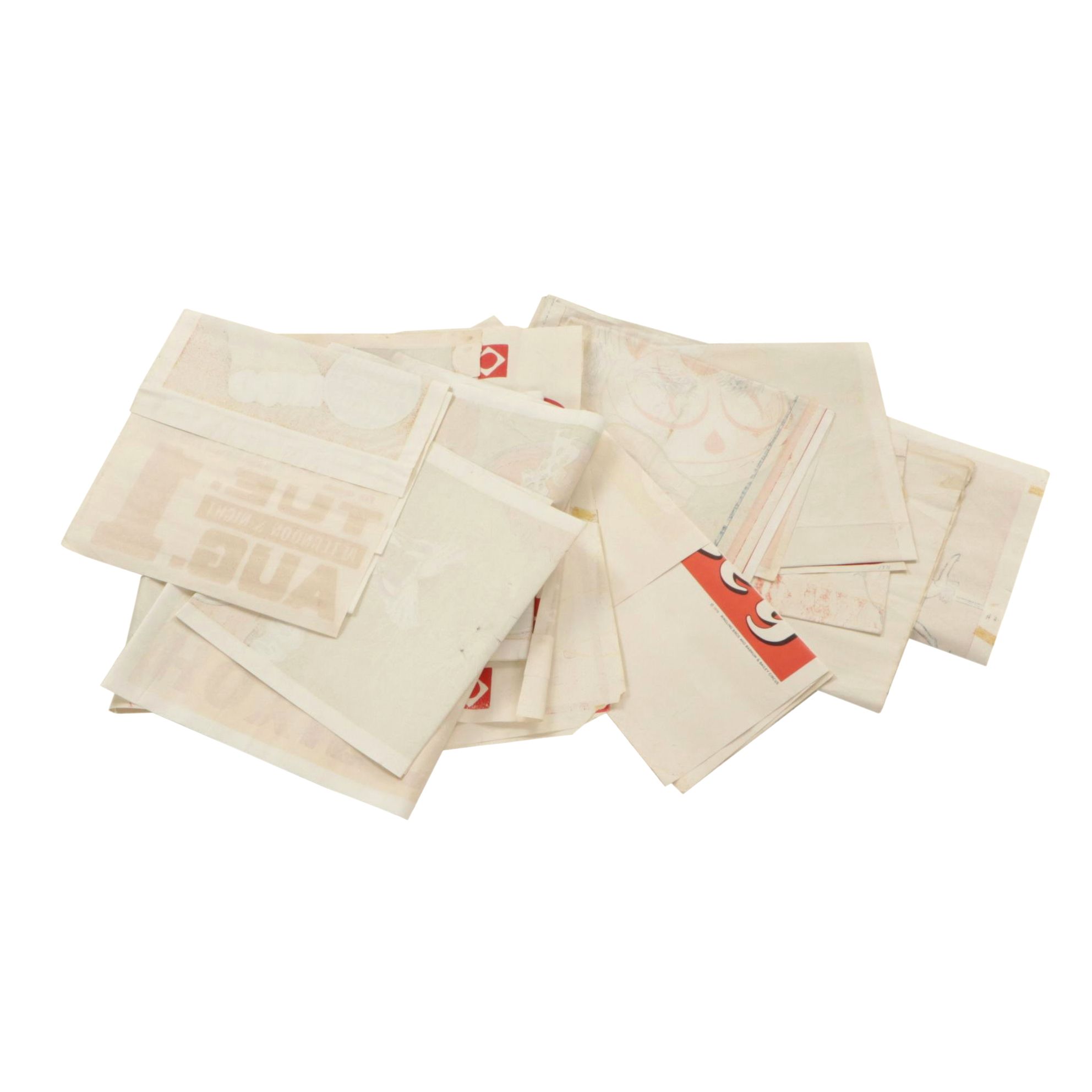 Collection of Rolled and Folded Paper American Circus Posters, 20th Century