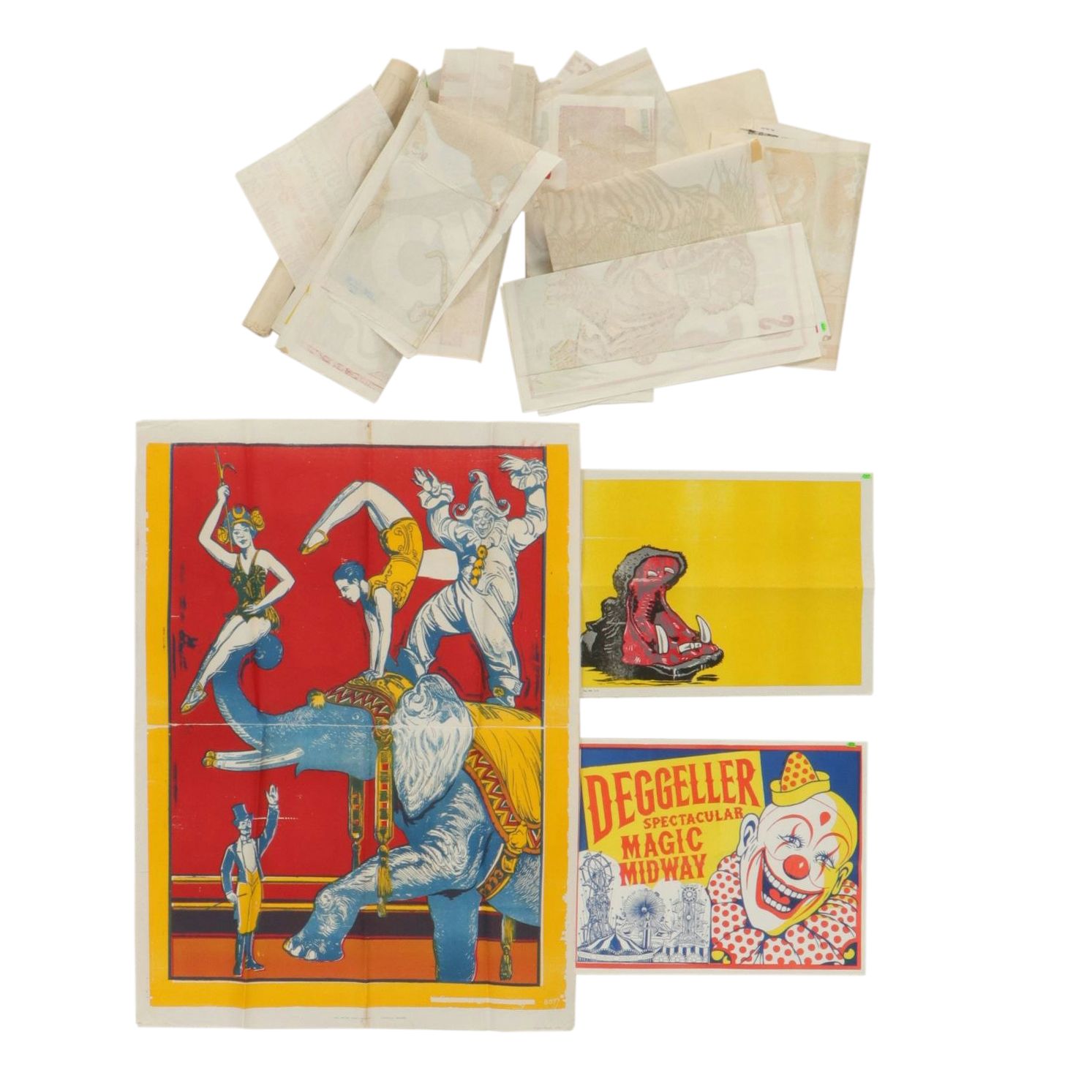 Hoxie Bros. Circus and Other American Paper Circus Posters, Mid-20th Century