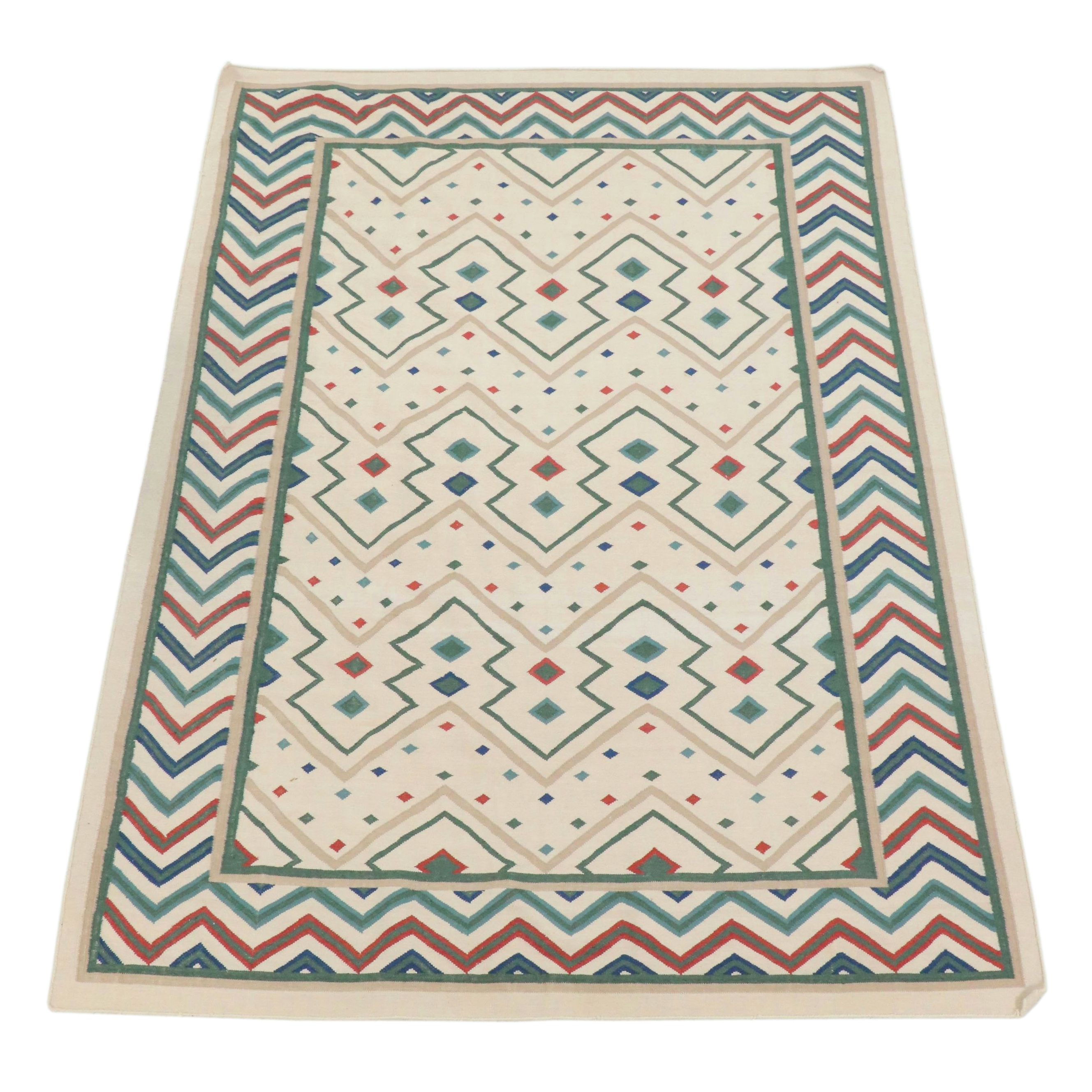 8'5 x 11'5 Handwoven Nourison Accent Collection Dhurrie Area Rug