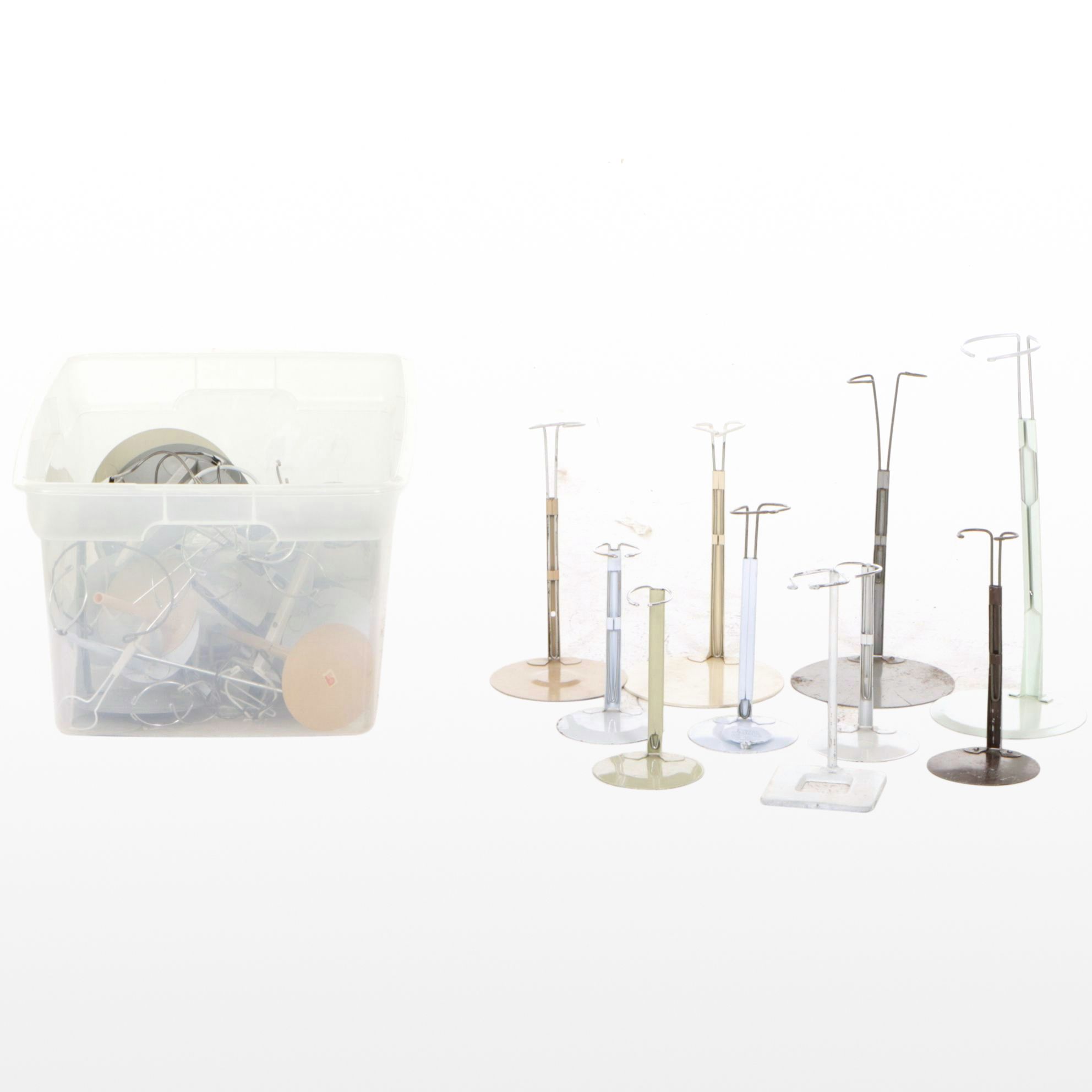 Collection of Doll Stands