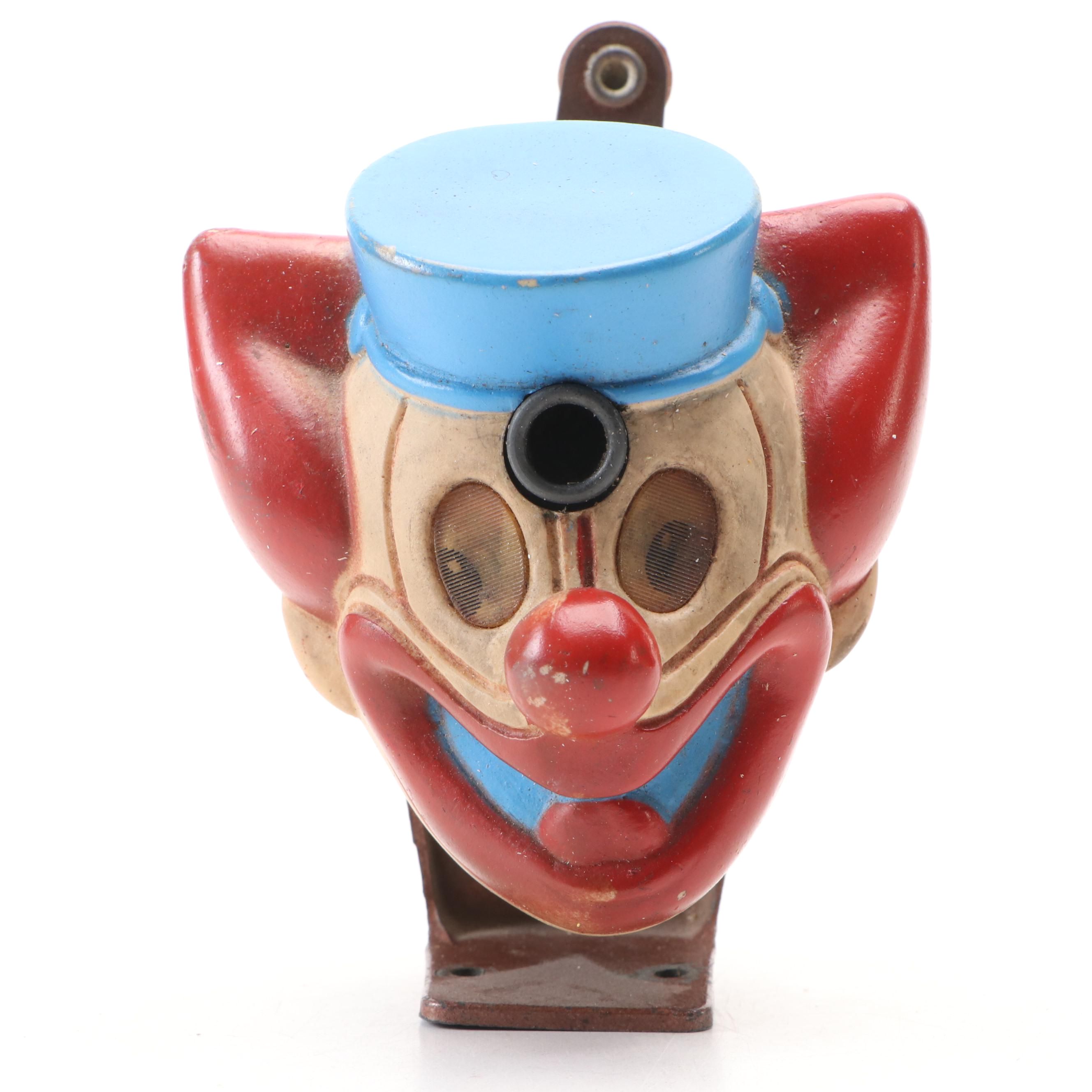 Vintage "Bozo the Clown" Table Mount Pencil Sharpener