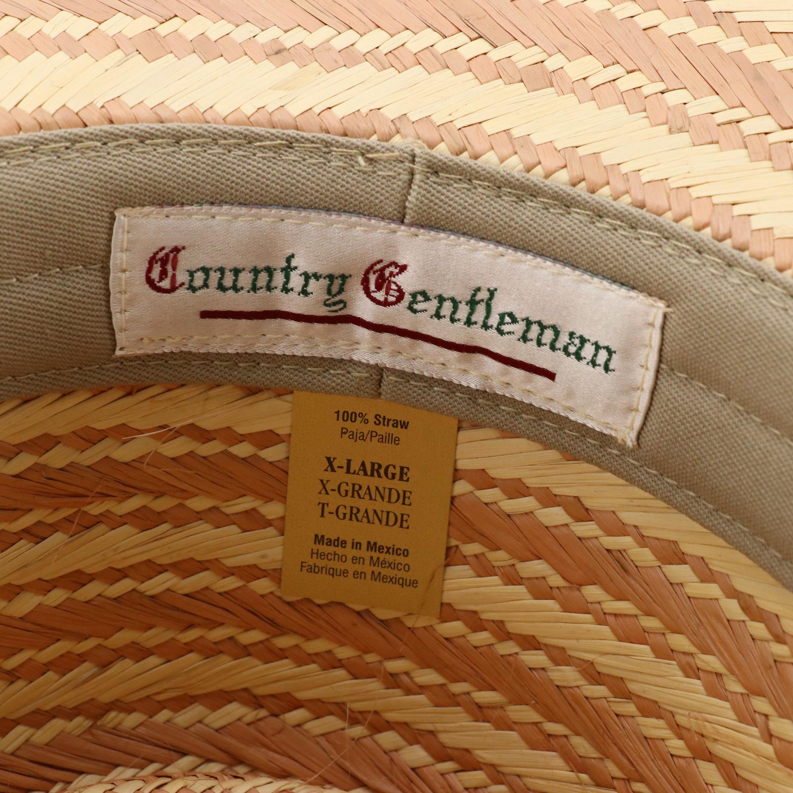 Knox Beachcomber Raffia Hat and Country Gentleman Straw Hats