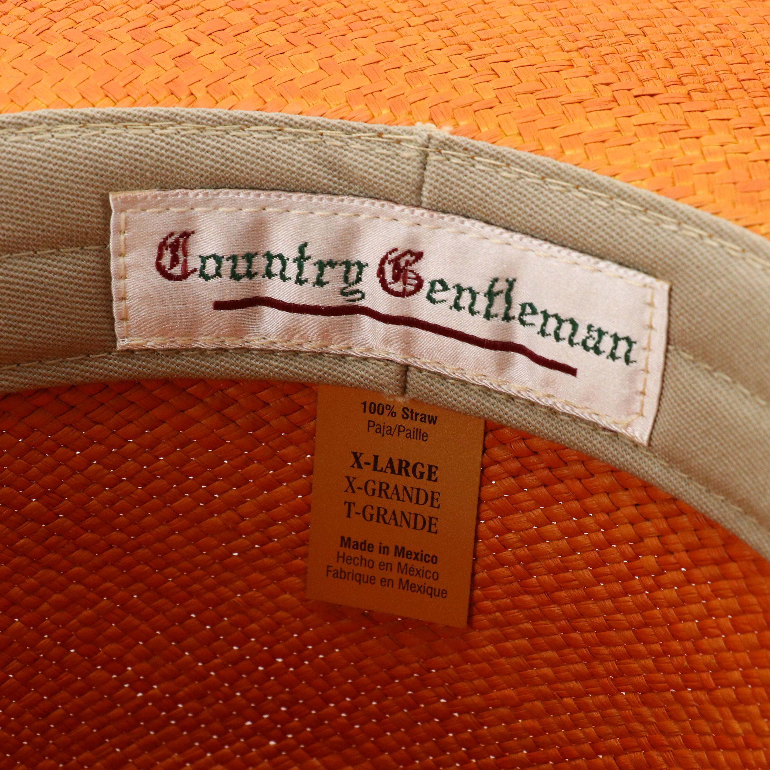 Knox Beachcomber Raffia Hat and Country Gentleman Straw Hats