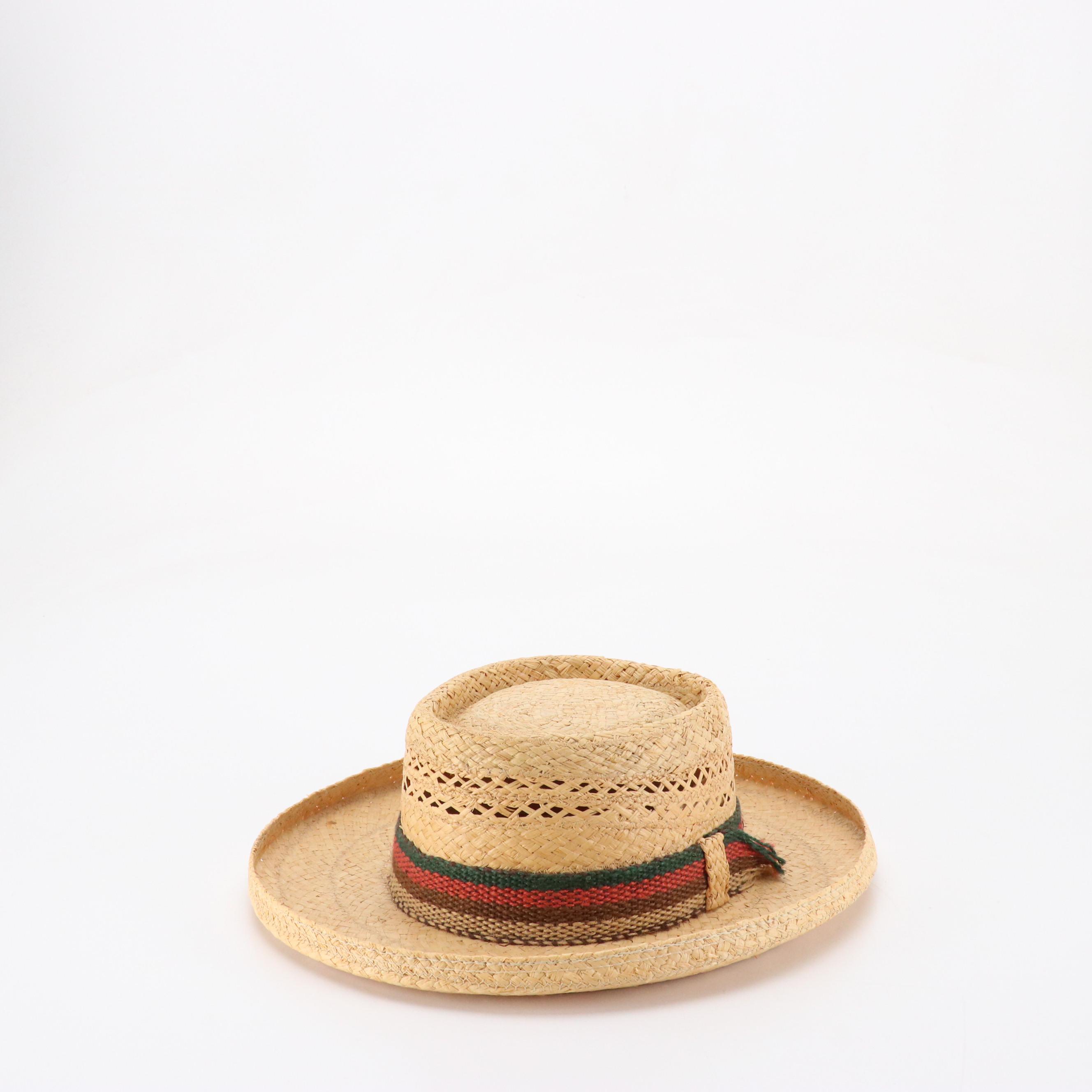 Knox Beachcomber Raffia Hat and Country Gentleman Straw Hats