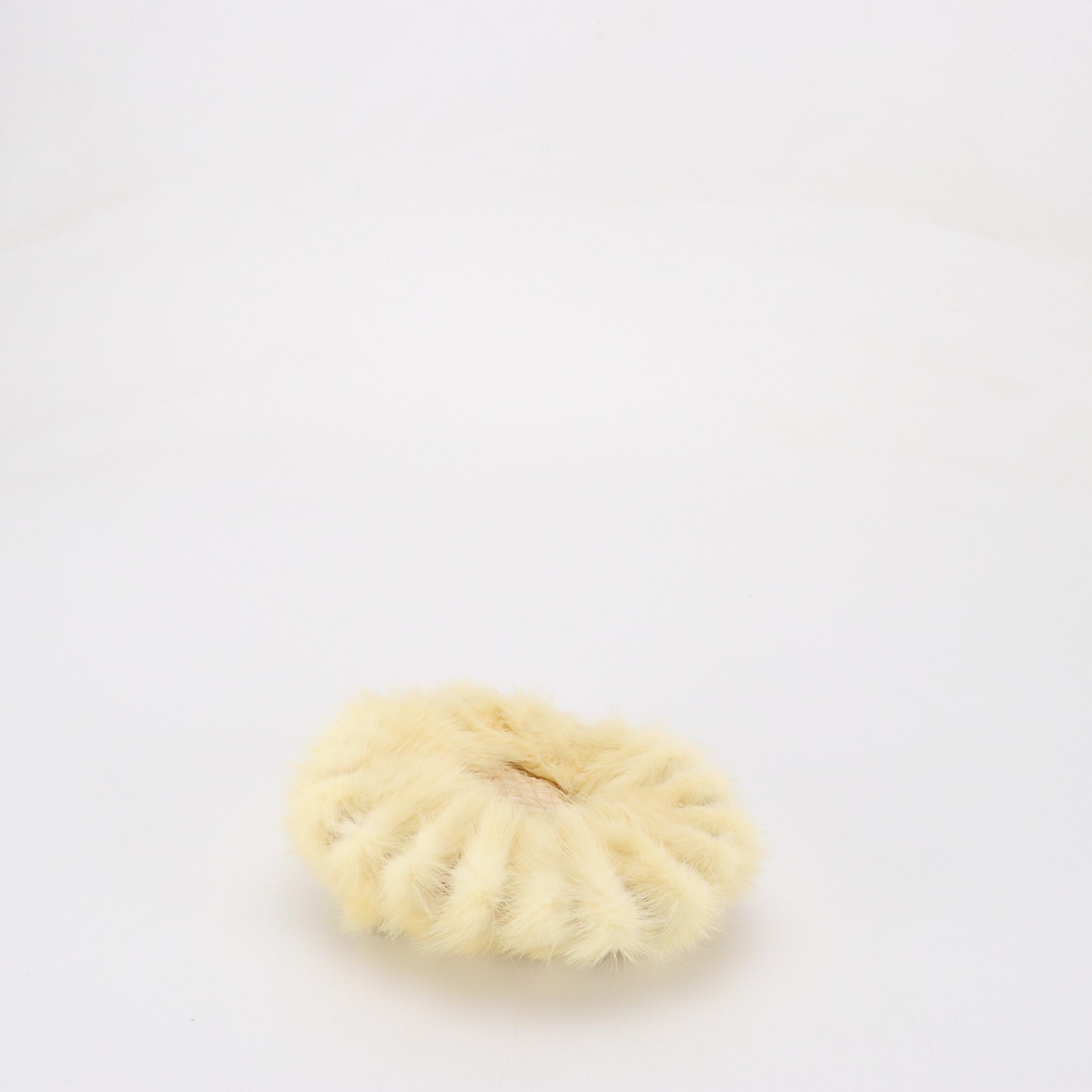 Ranch Mink Paw Fur Pillbox Hats, Mid-20th Century