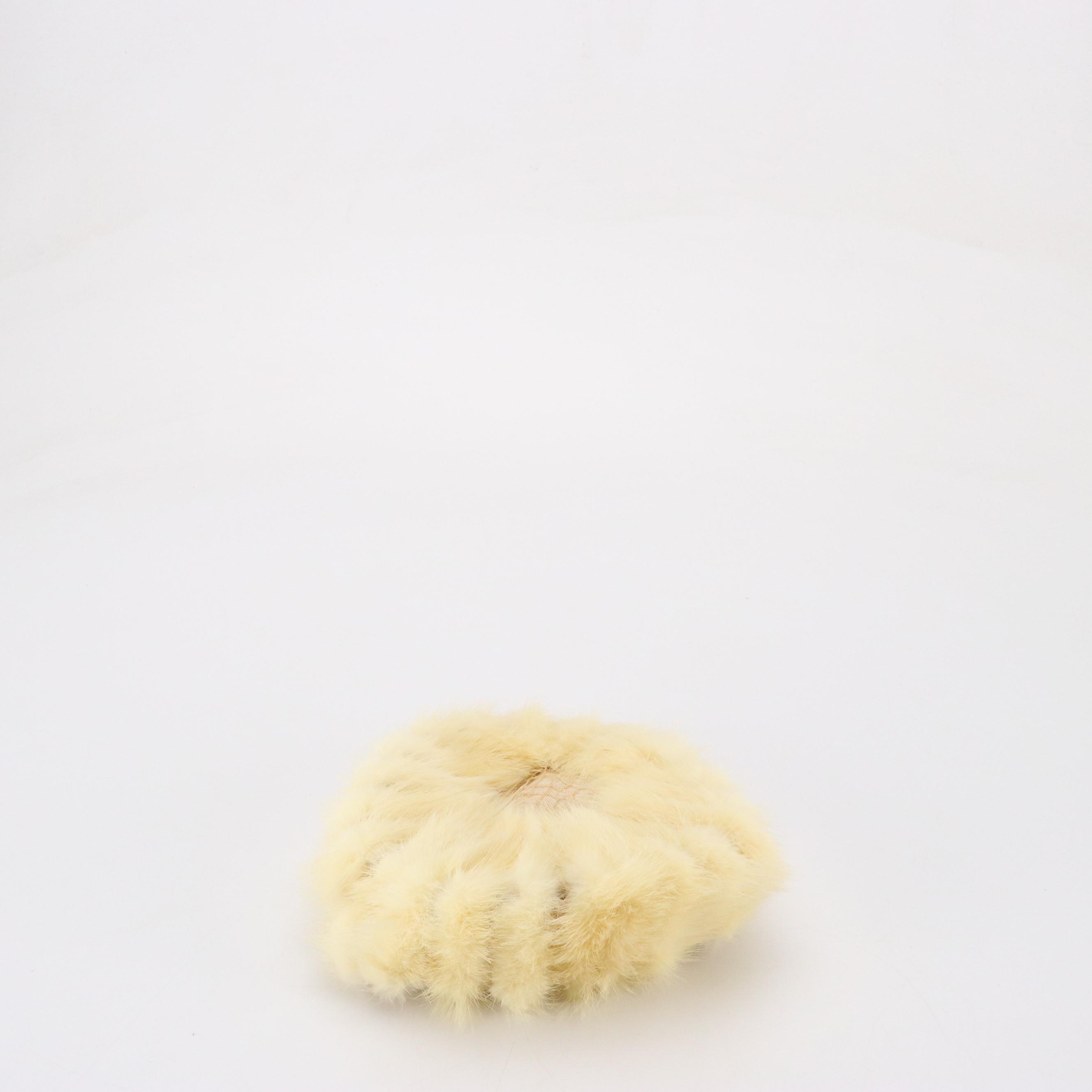 Ranch Mink Paw Fur Pillbox Hats, Mid-20th Century
