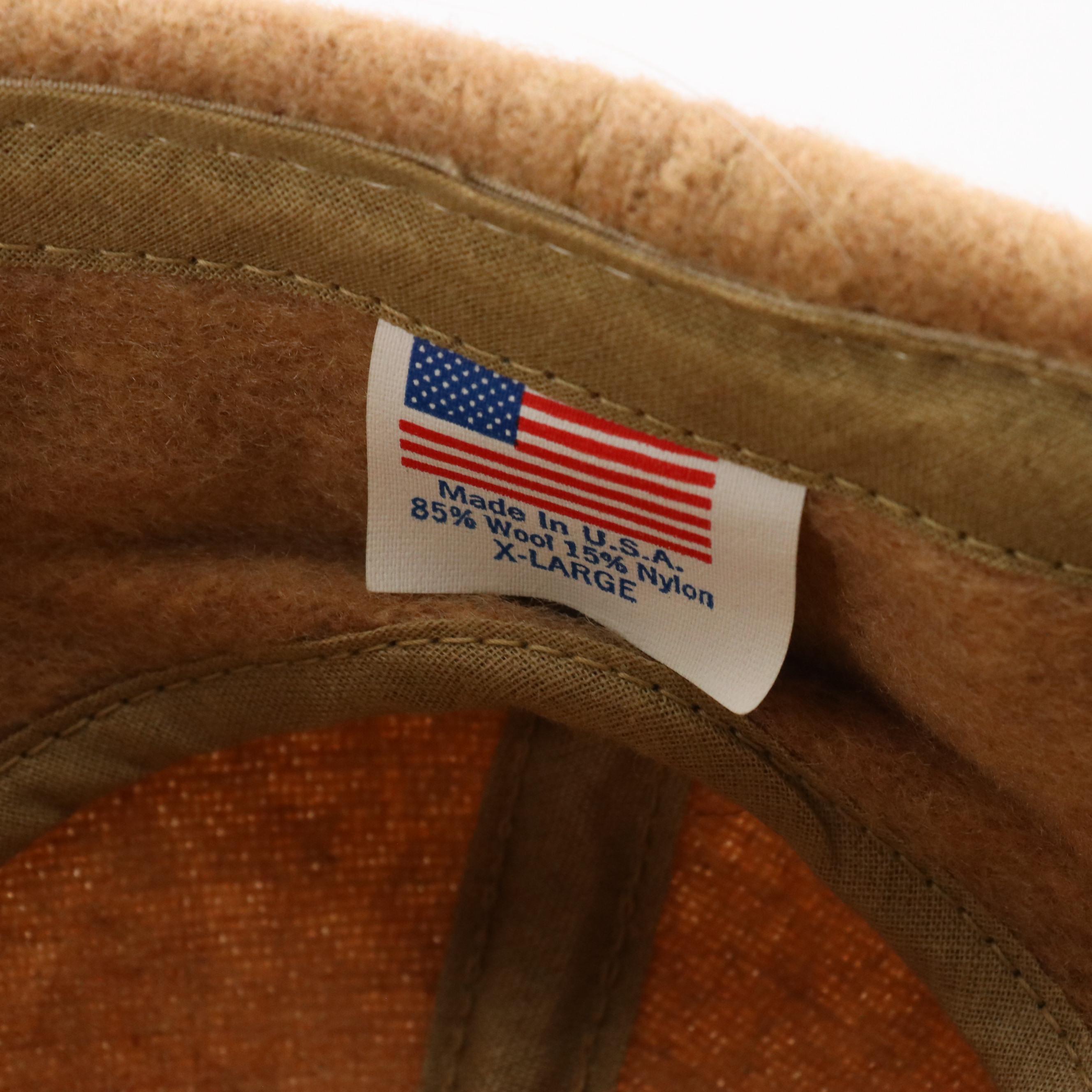 Men's Vintage Wool Hunting Caps with Ear Flaps & Isotoner Leather Gloves in Box