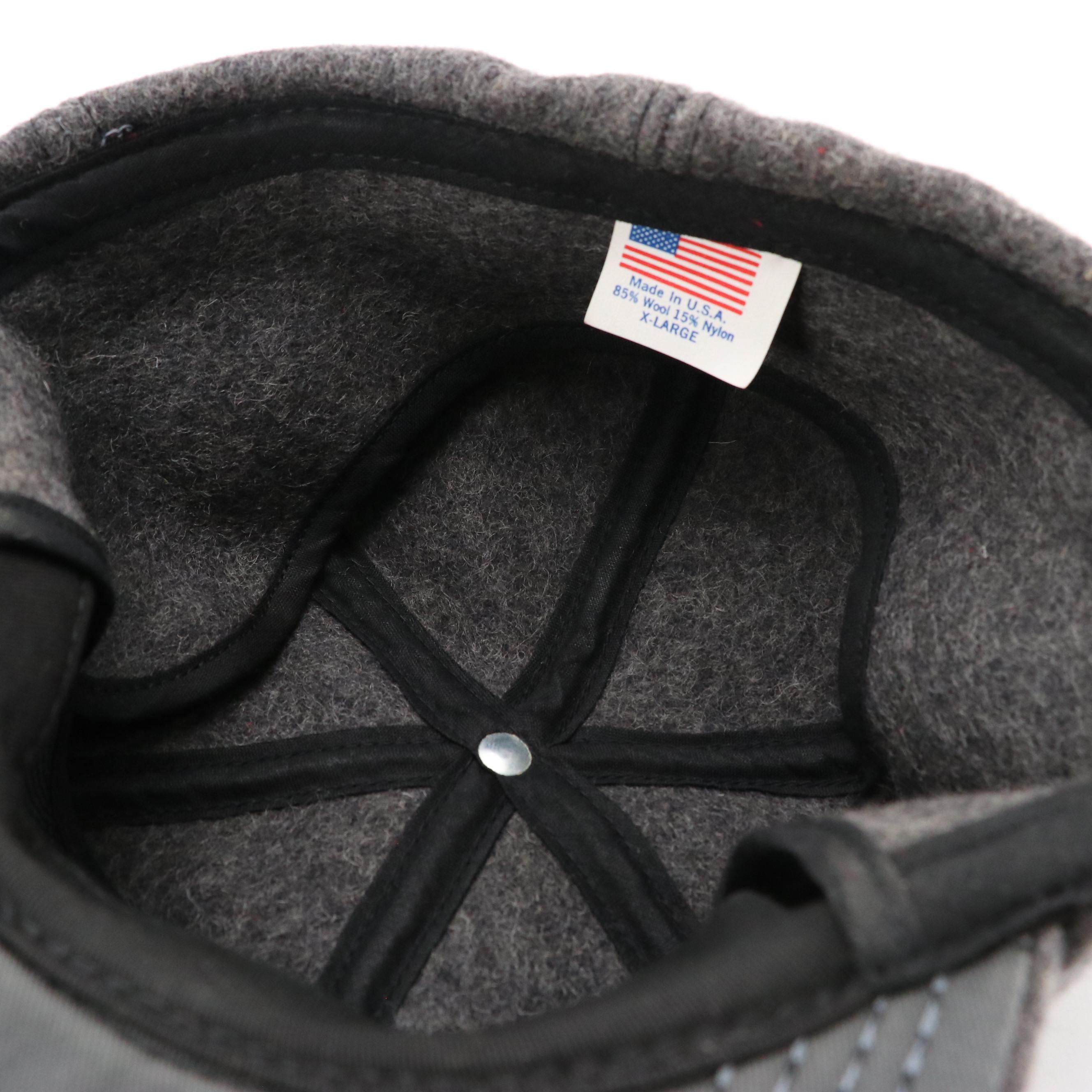 Men's Vintage Wool Hunting Caps with Ear Flaps & Isotoner Leather Gloves in Box