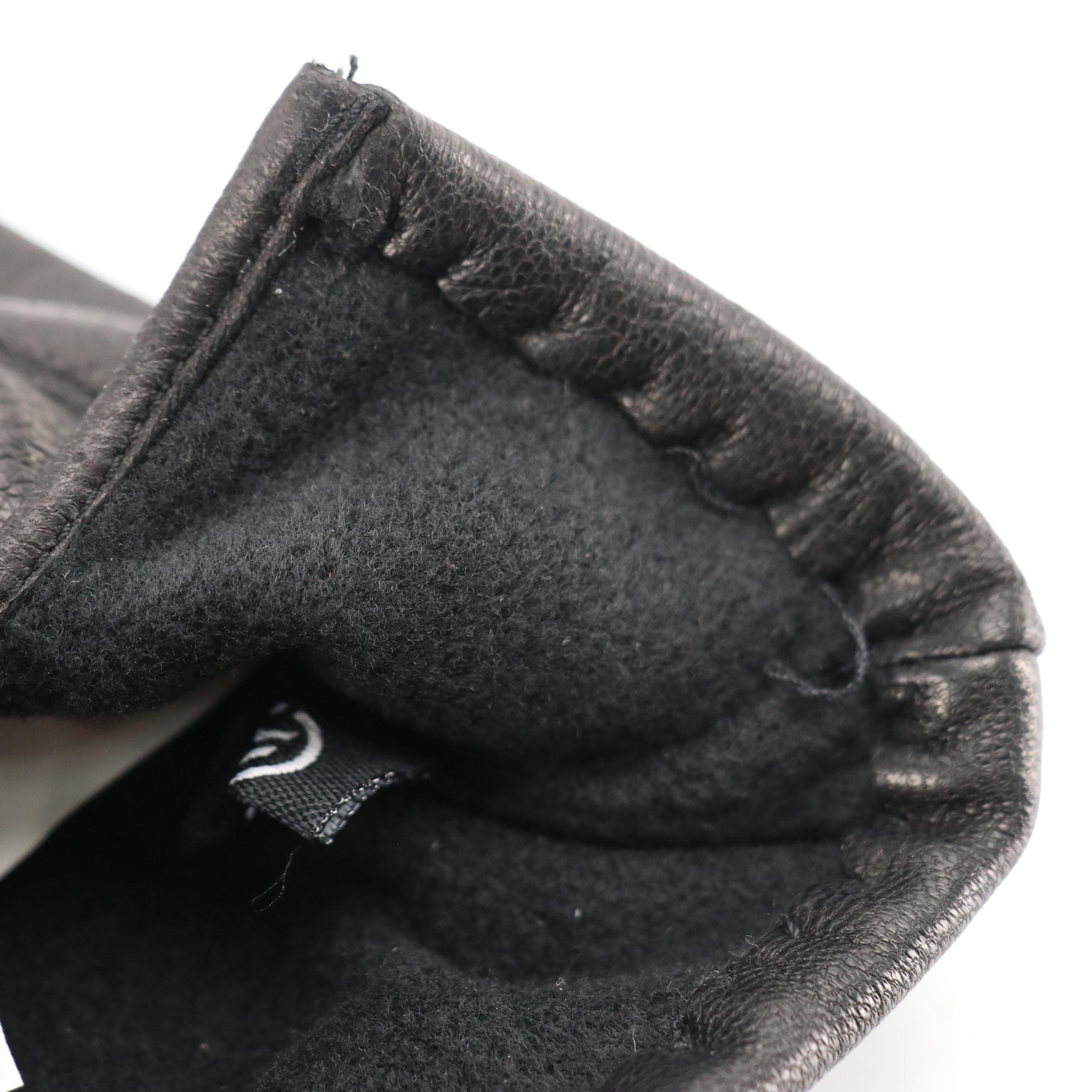 Men's Vintage Wool Hunting Caps with Ear Flaps & Isotoner Leather Gloves in Box