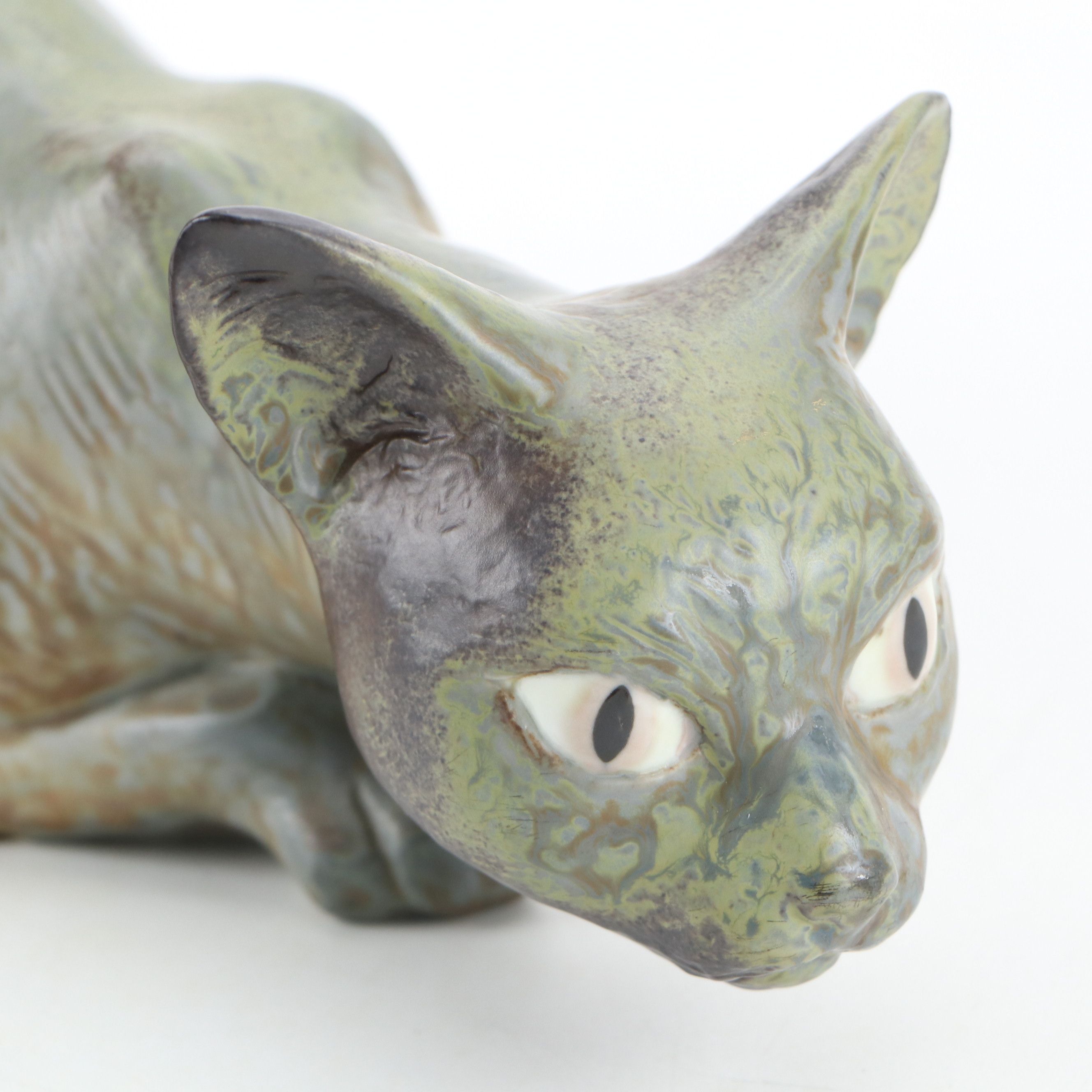 Lladró Porcelain Cat Figurine, Early to Mid-20th Century