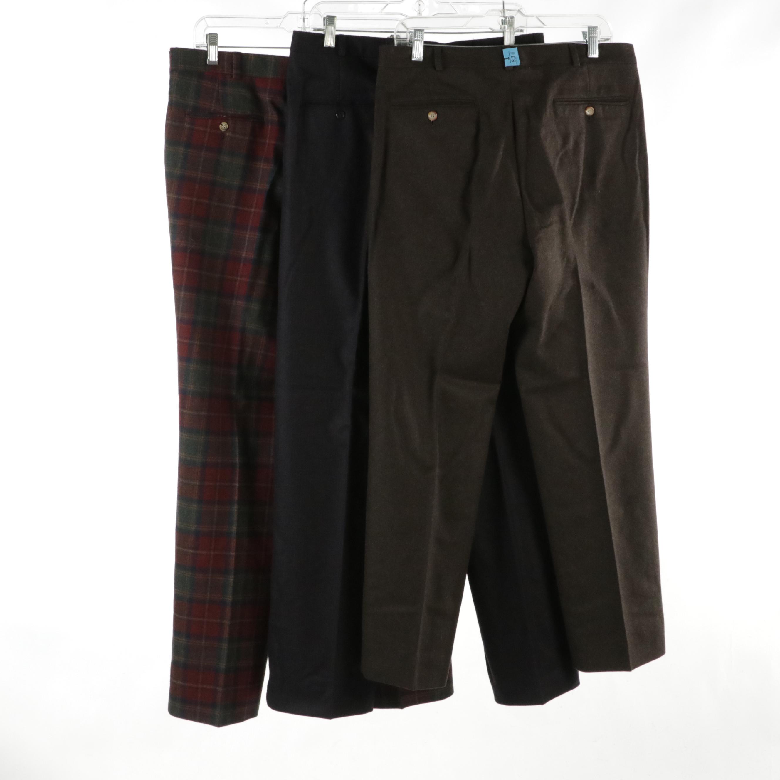 Men's Wool Blend Trousers from Perry Ellis, Allen Lolly and John Alexander