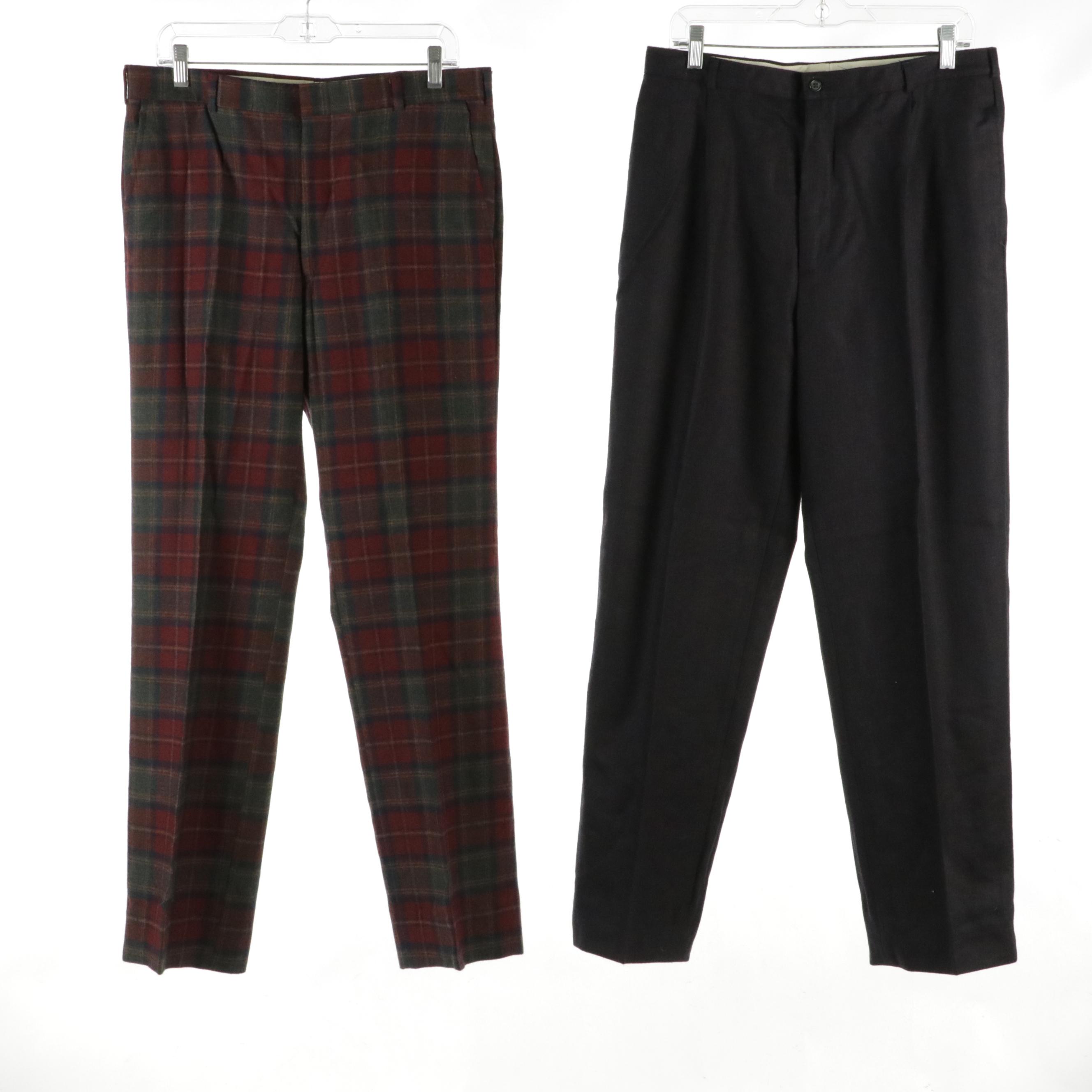 Men's Wool Blend Trousers from Perry Ellis, Allen Lolly and John Alexander