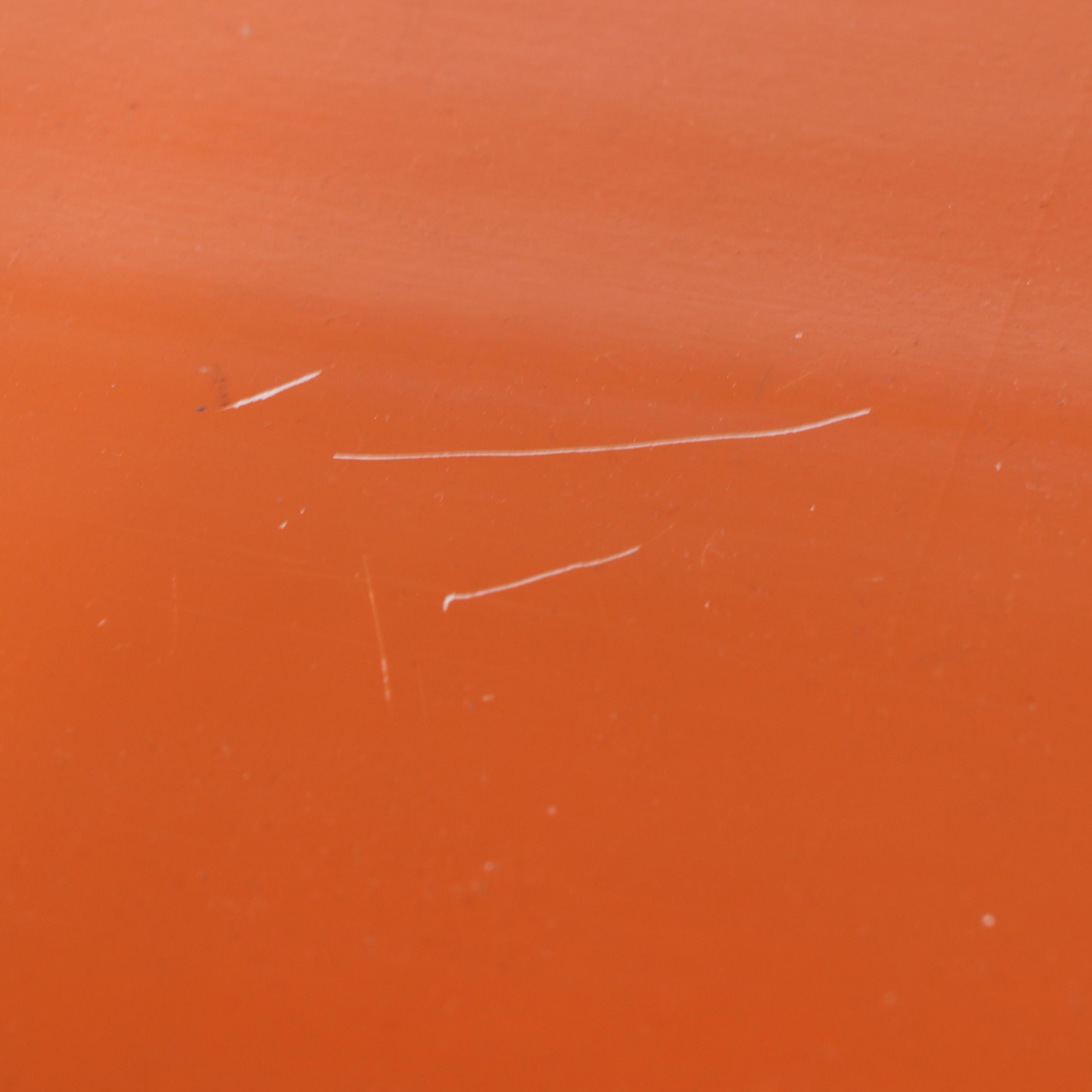 Louis XV Style Parcel Gilt Orange-Painted Wood Two-Drawer Bombé Chest