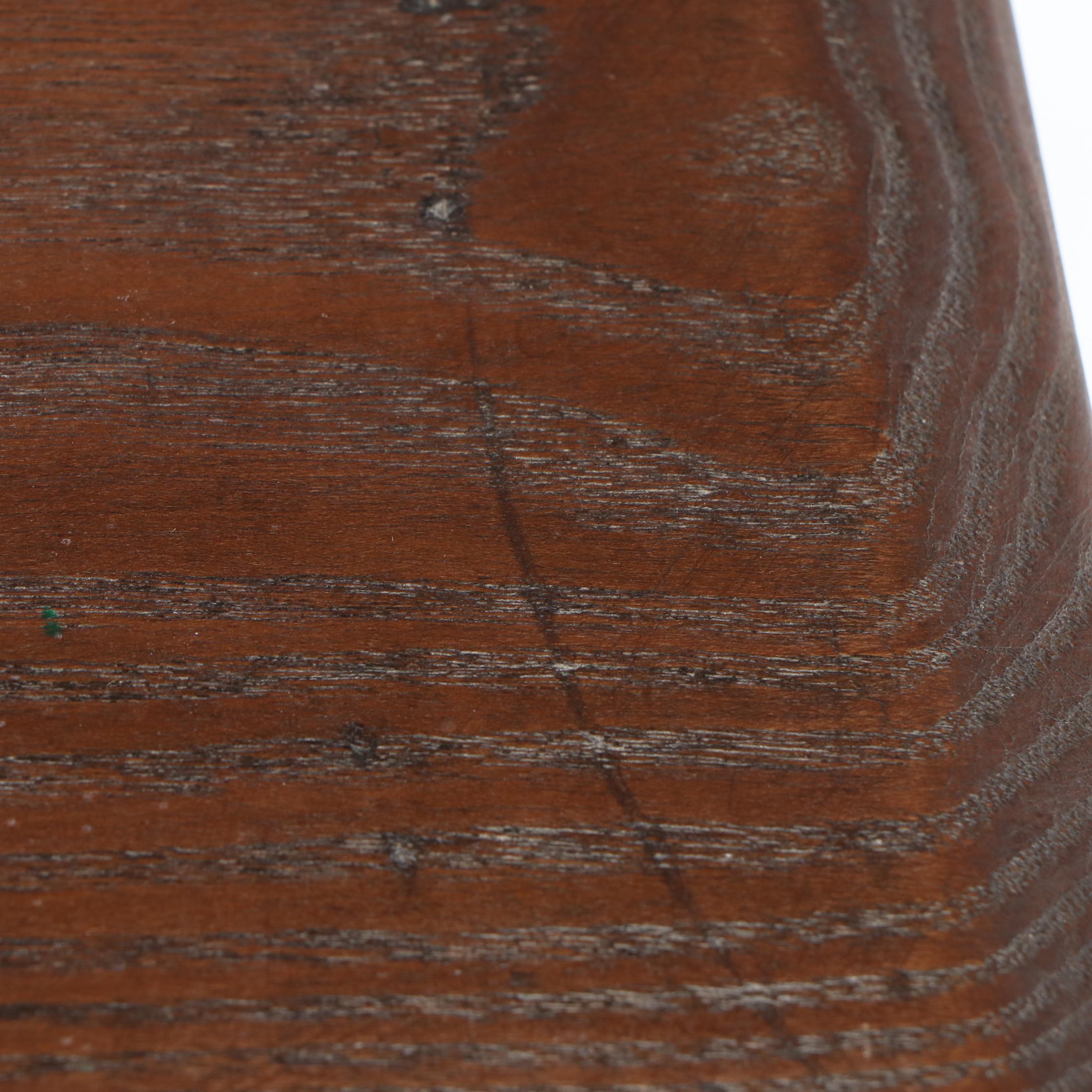 Oak and Cast Iron Adjustable Height Draftsman's Table, Early 20th Century