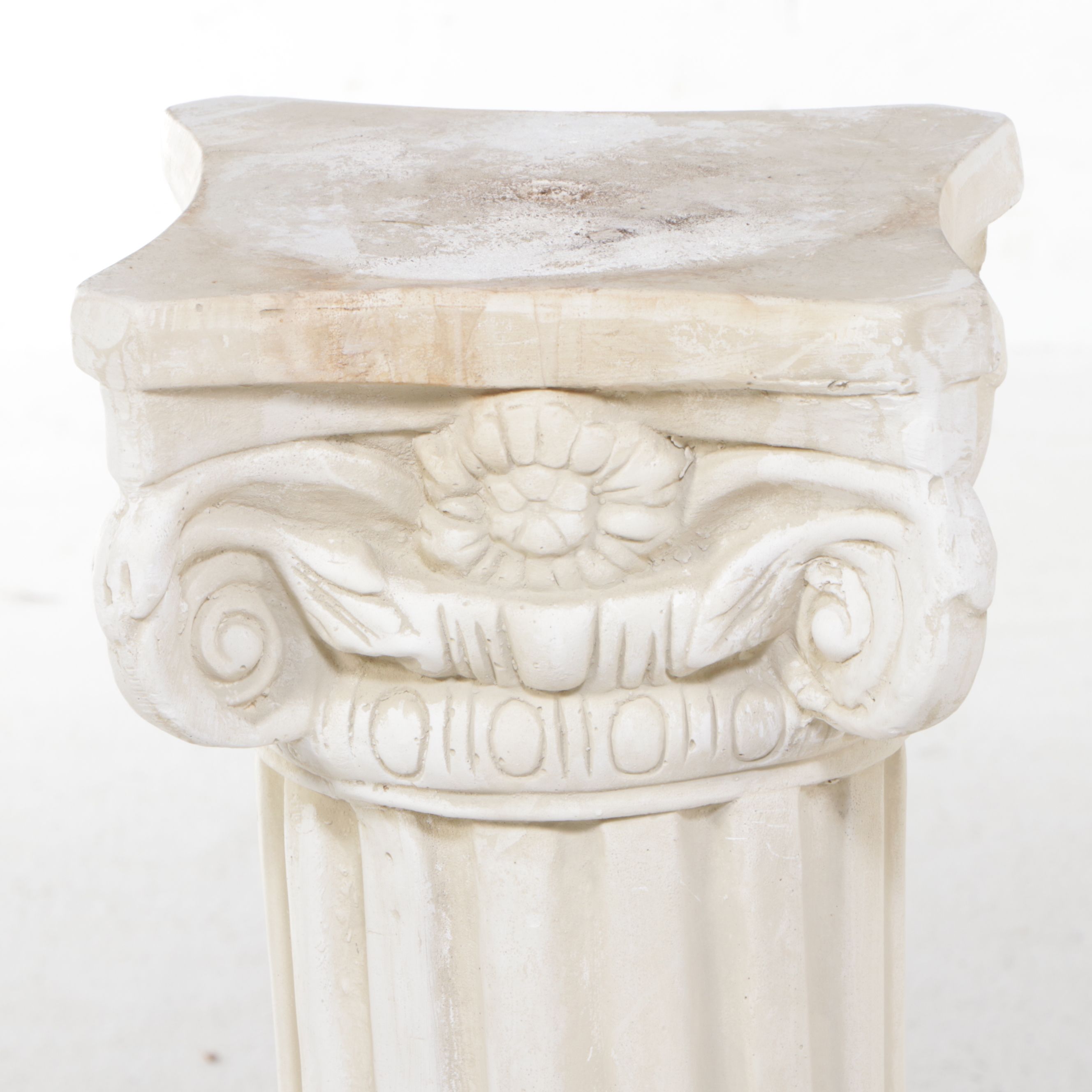 Pair of 36" Neoclassical Ionic Style Pillar Stands