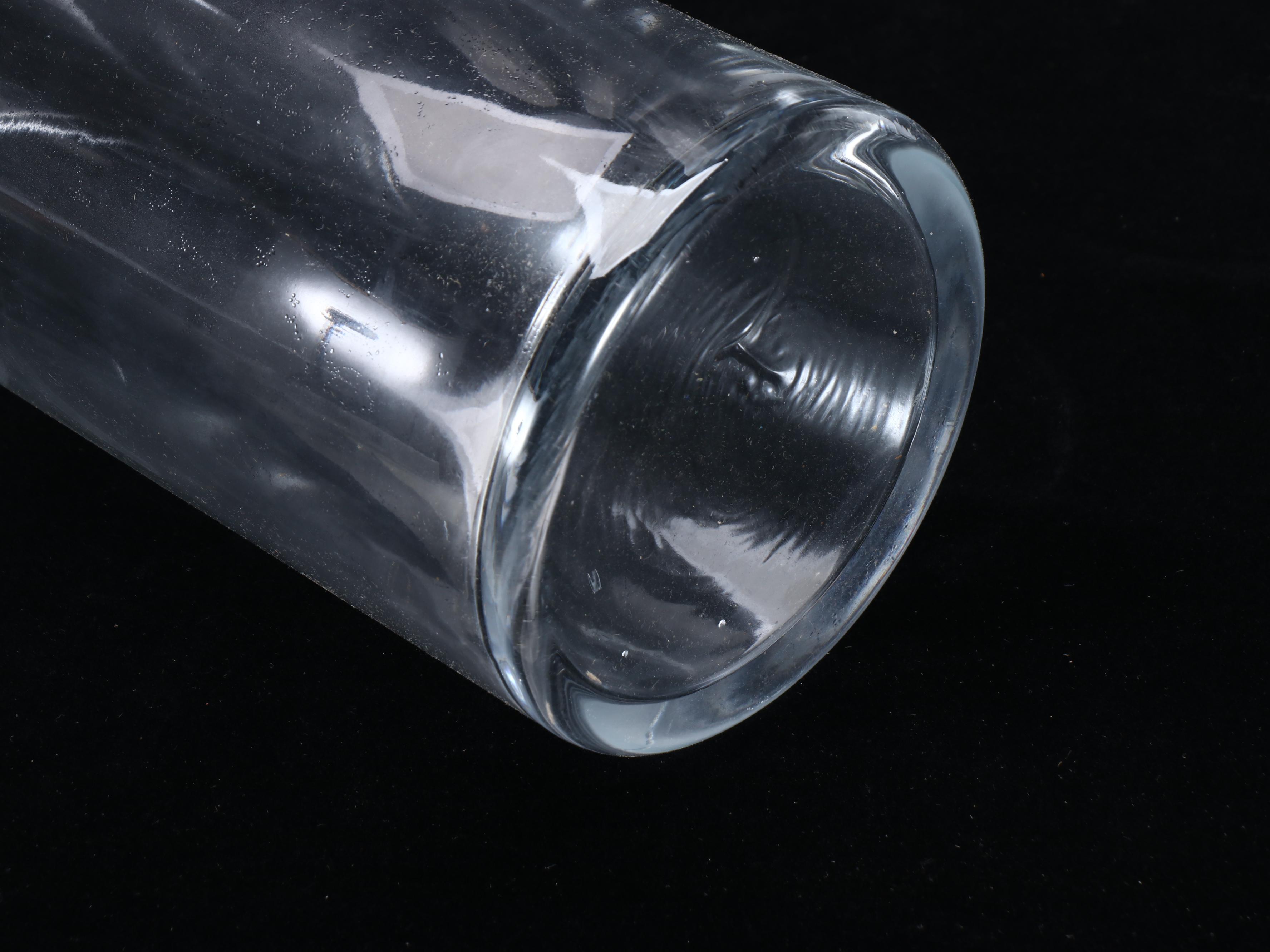 Tall Clear Glass Cylindrical Vases