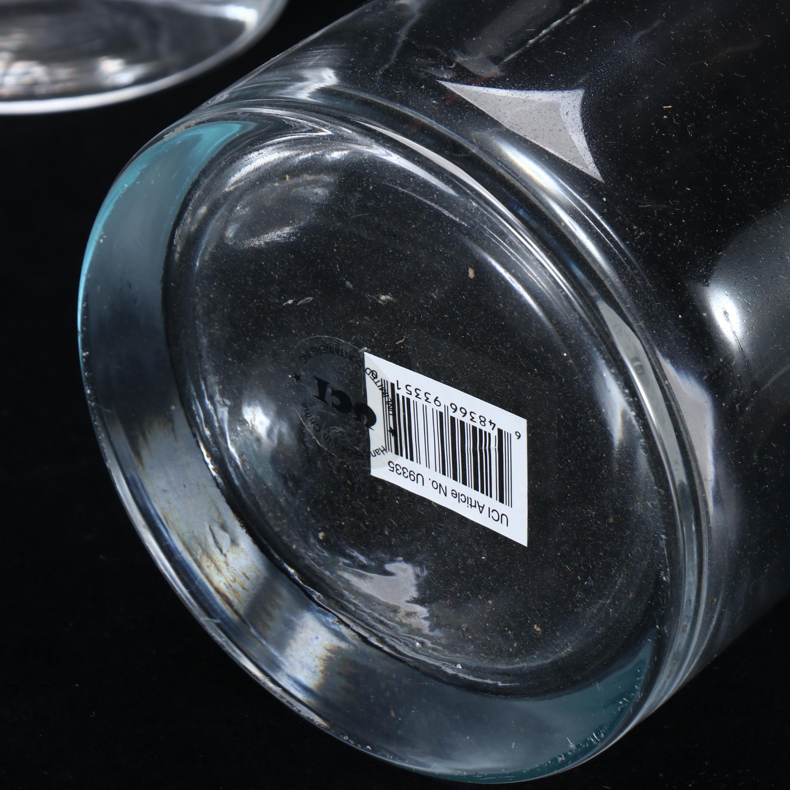 Tall Clear Glass Cylindrical Vases