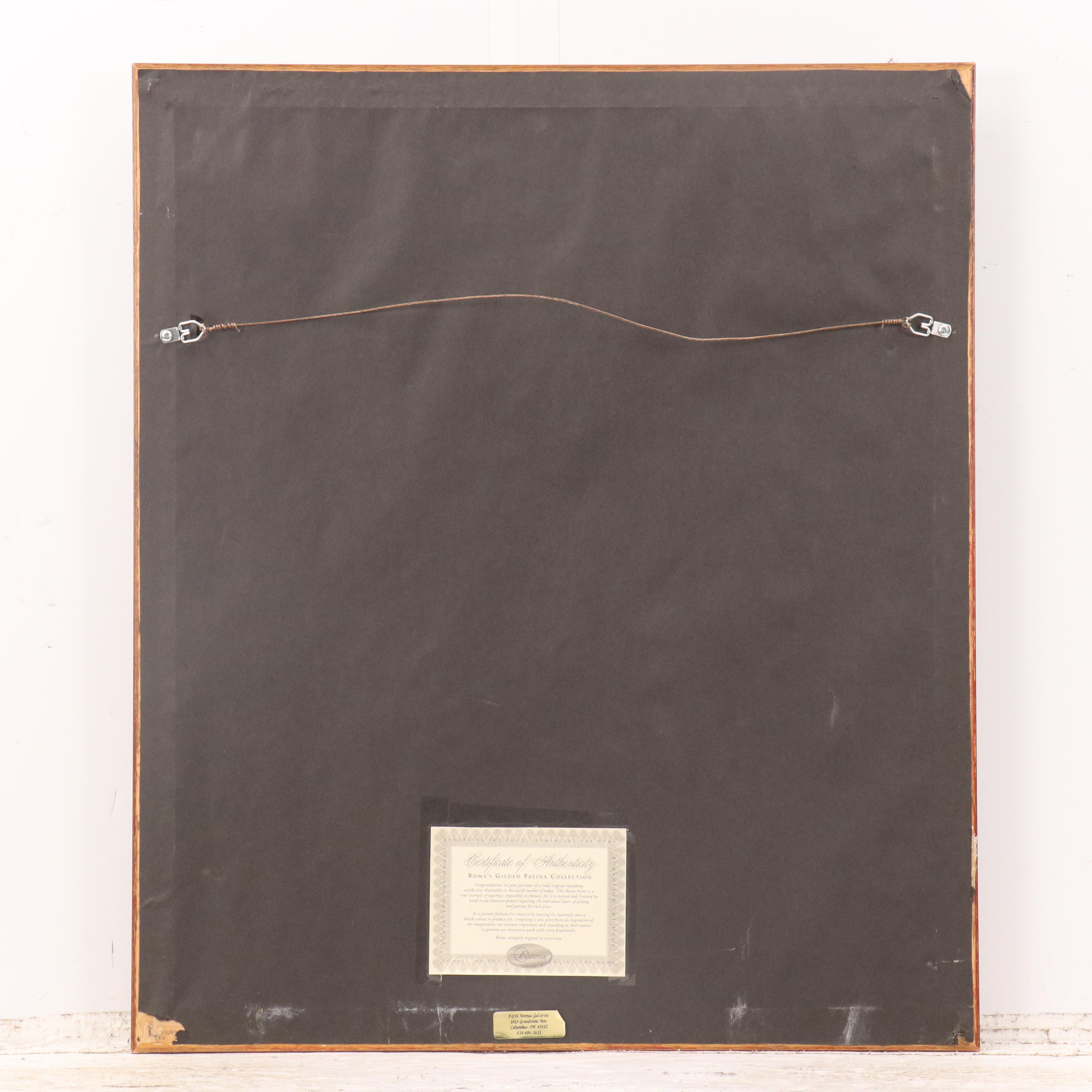 W. Mirkin Cubist Style Oil Painting of Seated Musician