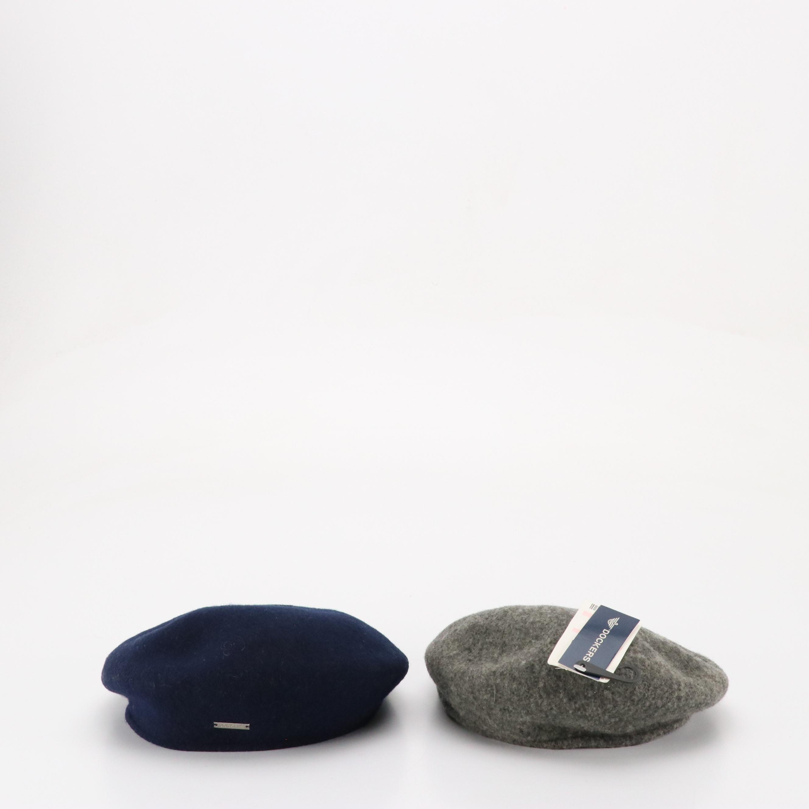 Dockers Newsboy Caps, Aris and Roundtree & Yorke Leather Gloves, Other Scarves