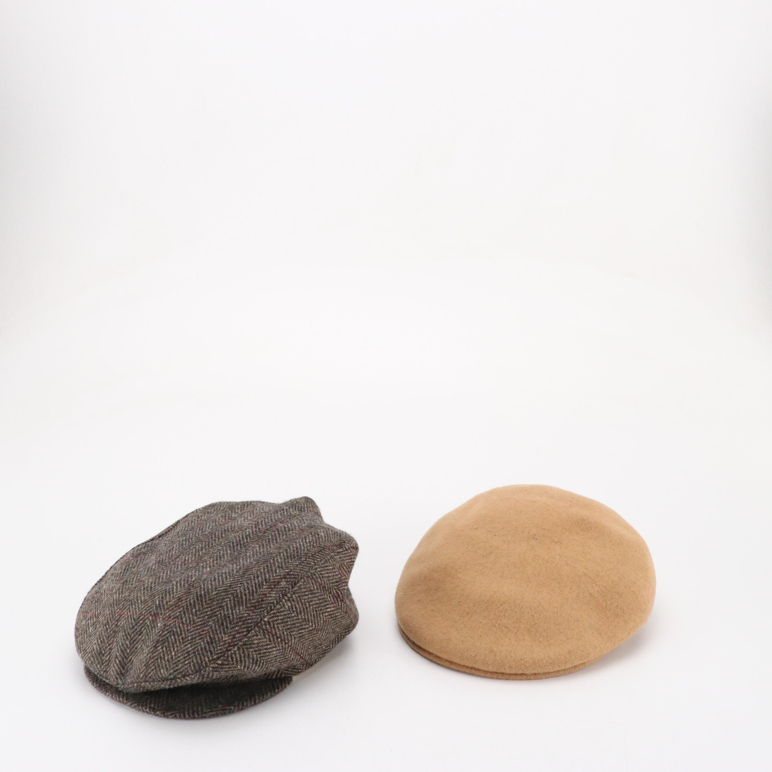 Dockers Newsboy Caps, Aris and Roundtree & Yorke Leather Gloves, Other Scarves