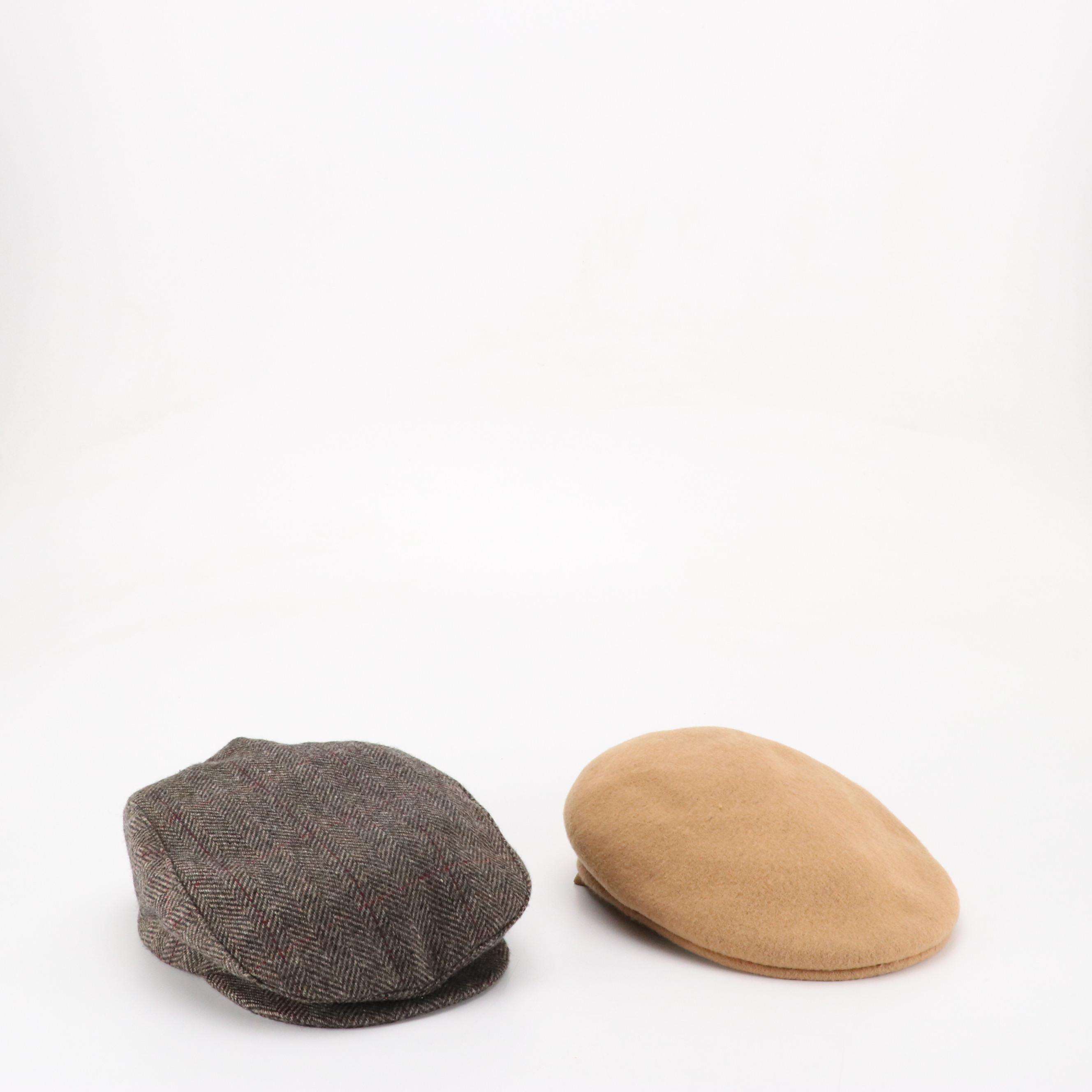 Dockers Newsboy Caps, Aris and Roundtree & Yorke Leather Gloves, Other Scarves