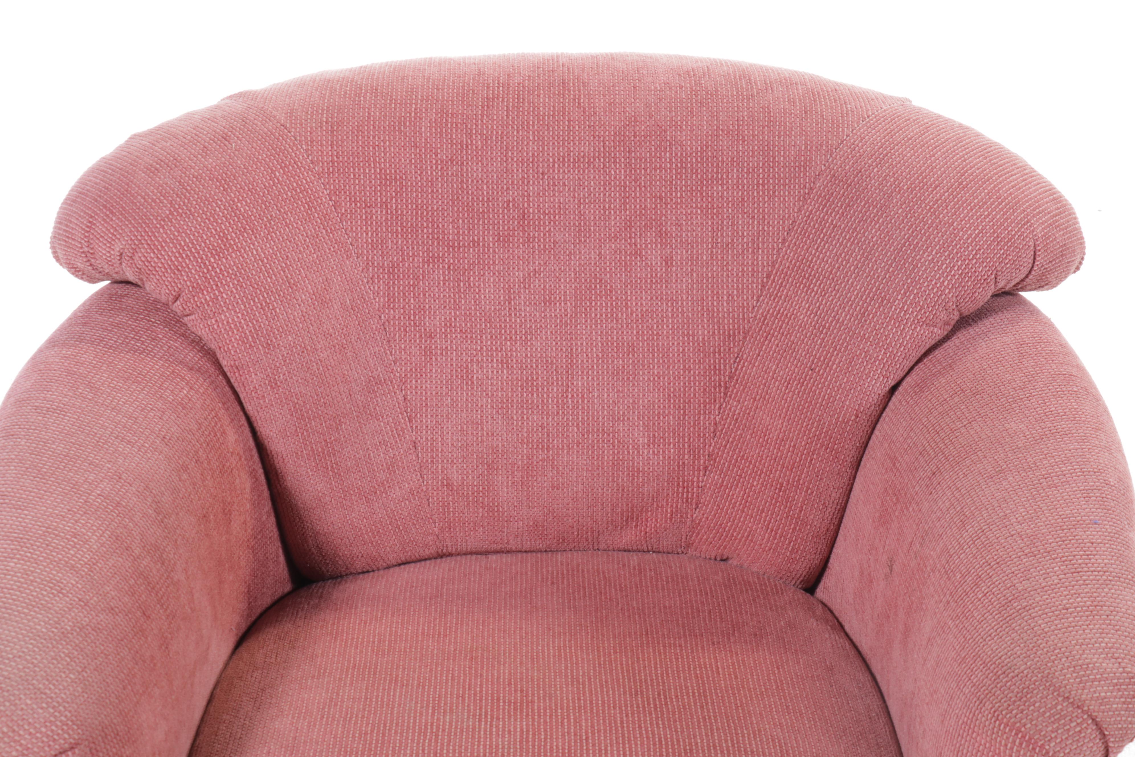Precedent for Sherrill Furniture Co. Postmodernist Upholstered Swivel Chair