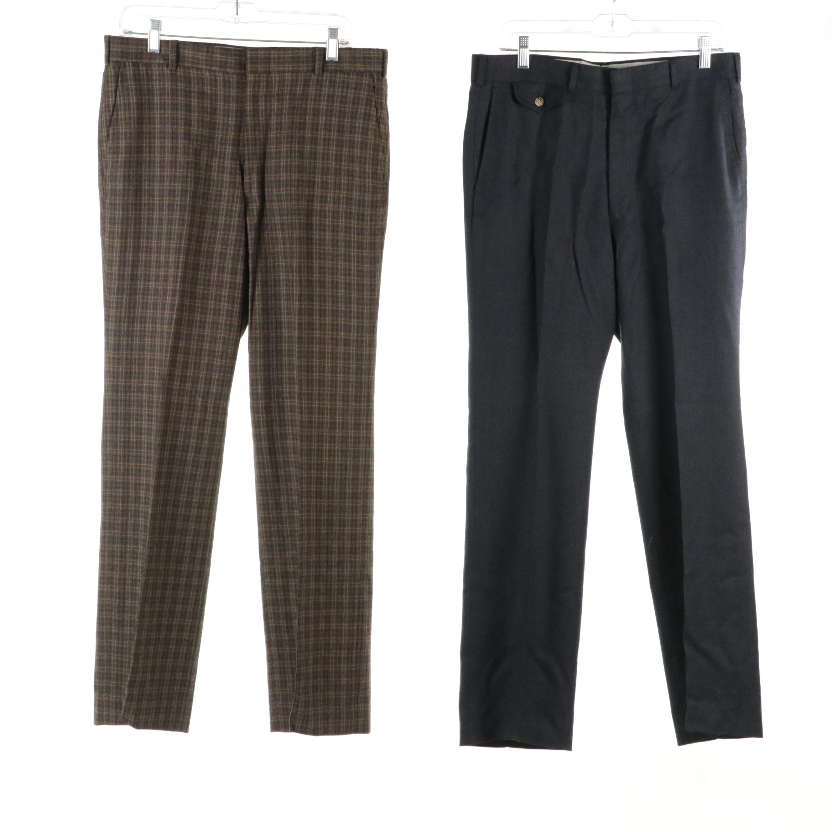 Men's Nautica and John Alexander Pure Wool Trousers