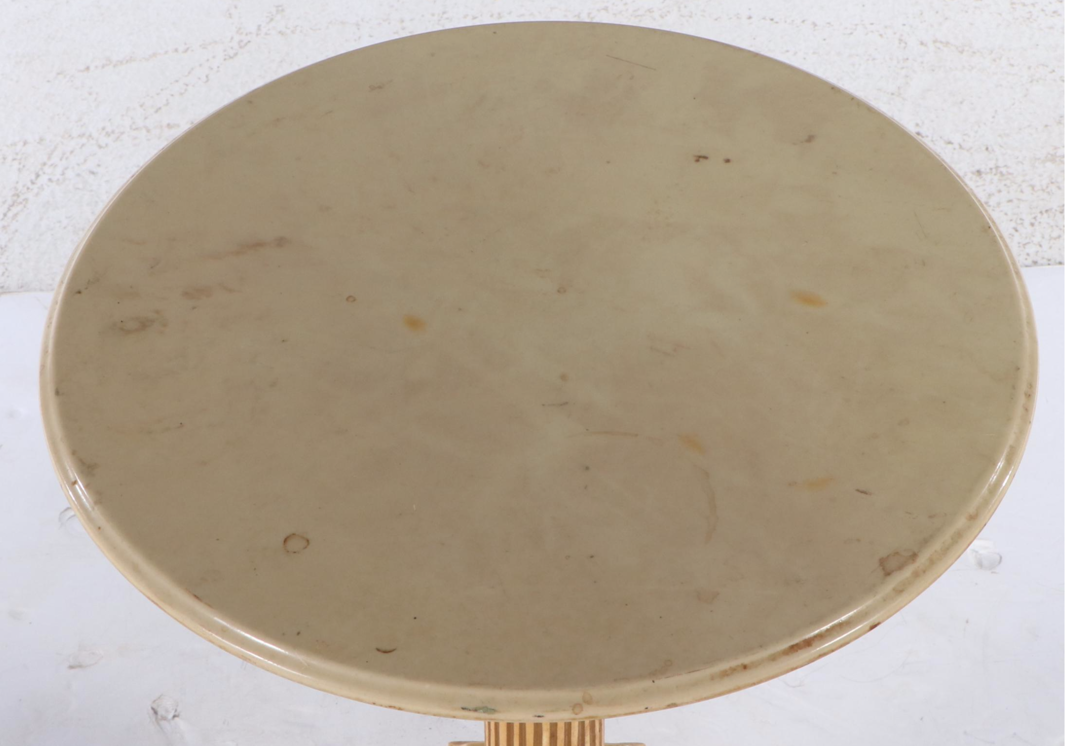 Quartite Creative Neoclassical Style Pedestal Table, 1968