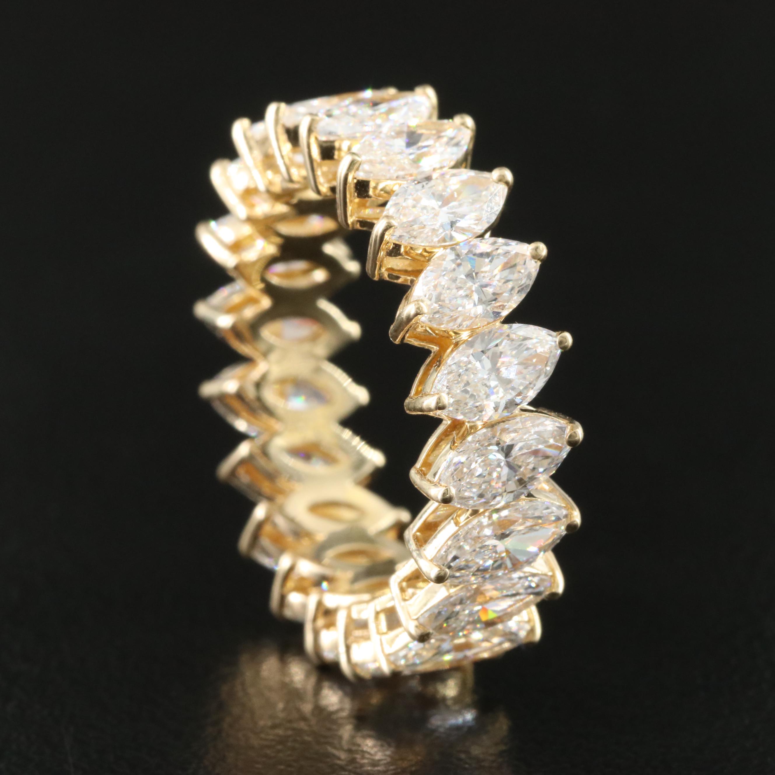 14K 5.21 CTW Lab Grown Diamond Eternity Band