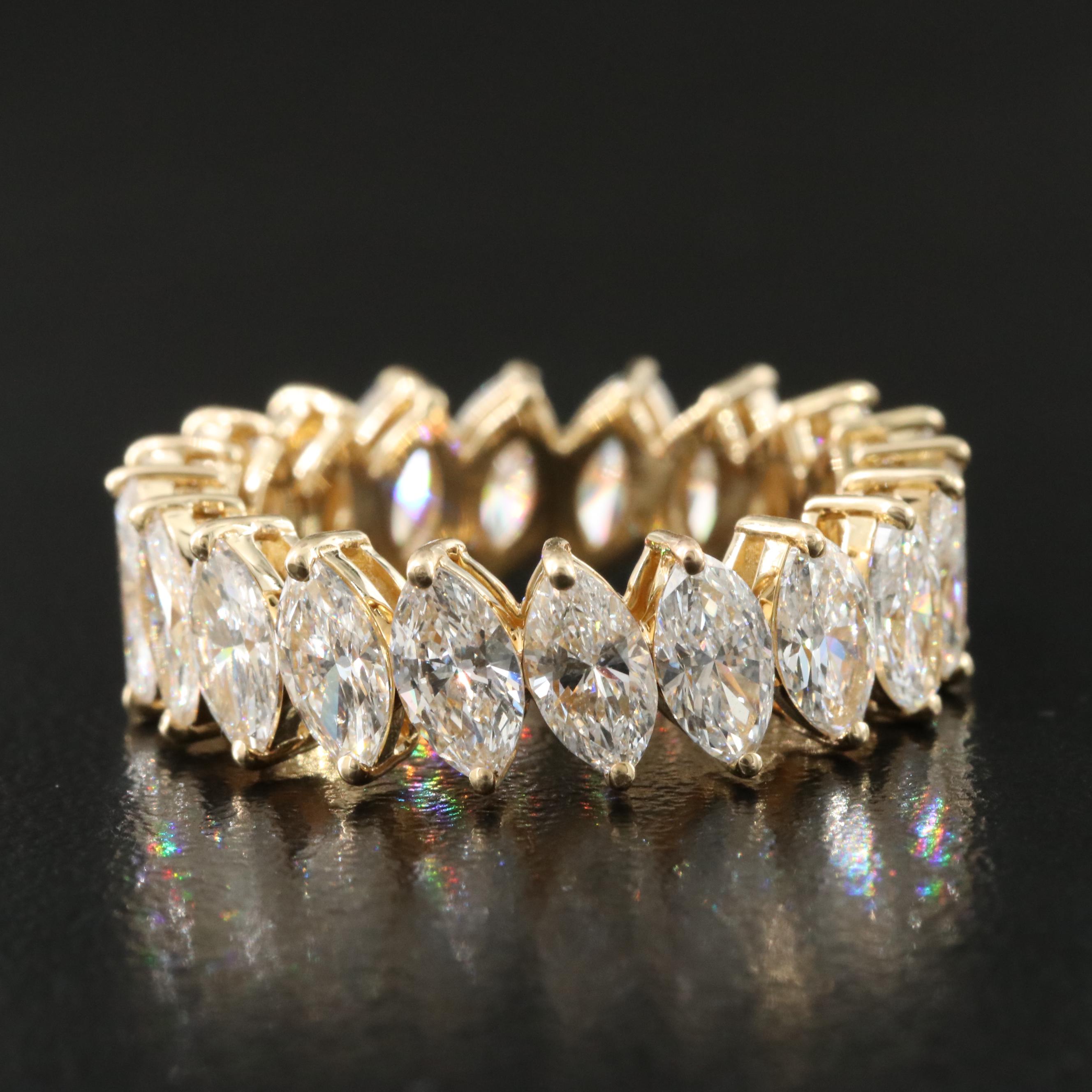 14K 5.21 CTW Lab Grown Diamond Eternity Band