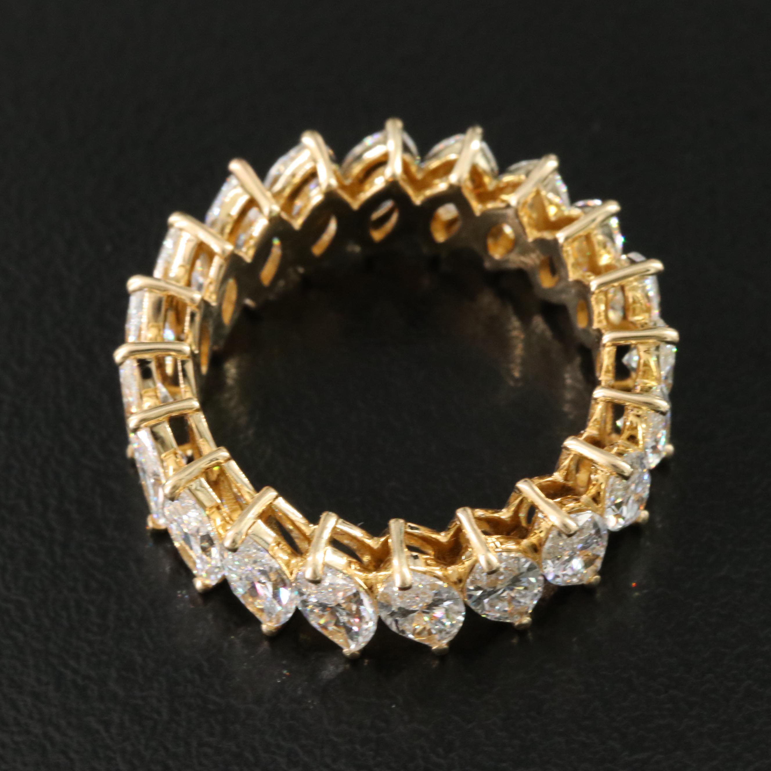 14K 5.21 CTW Lab Grown Diamond Eternity Band