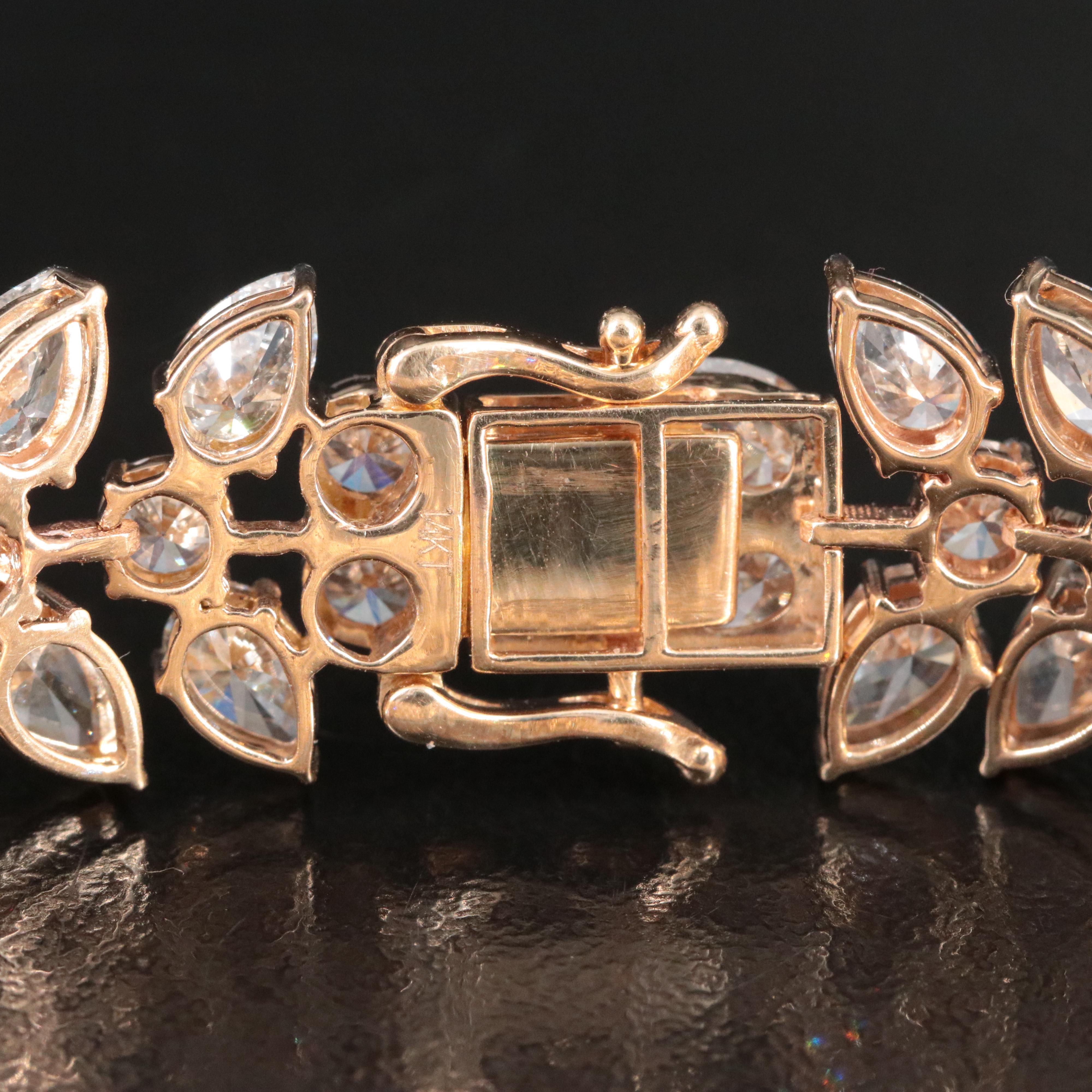 14K 28.68 CTW Lab Grown Diamond Bracelet