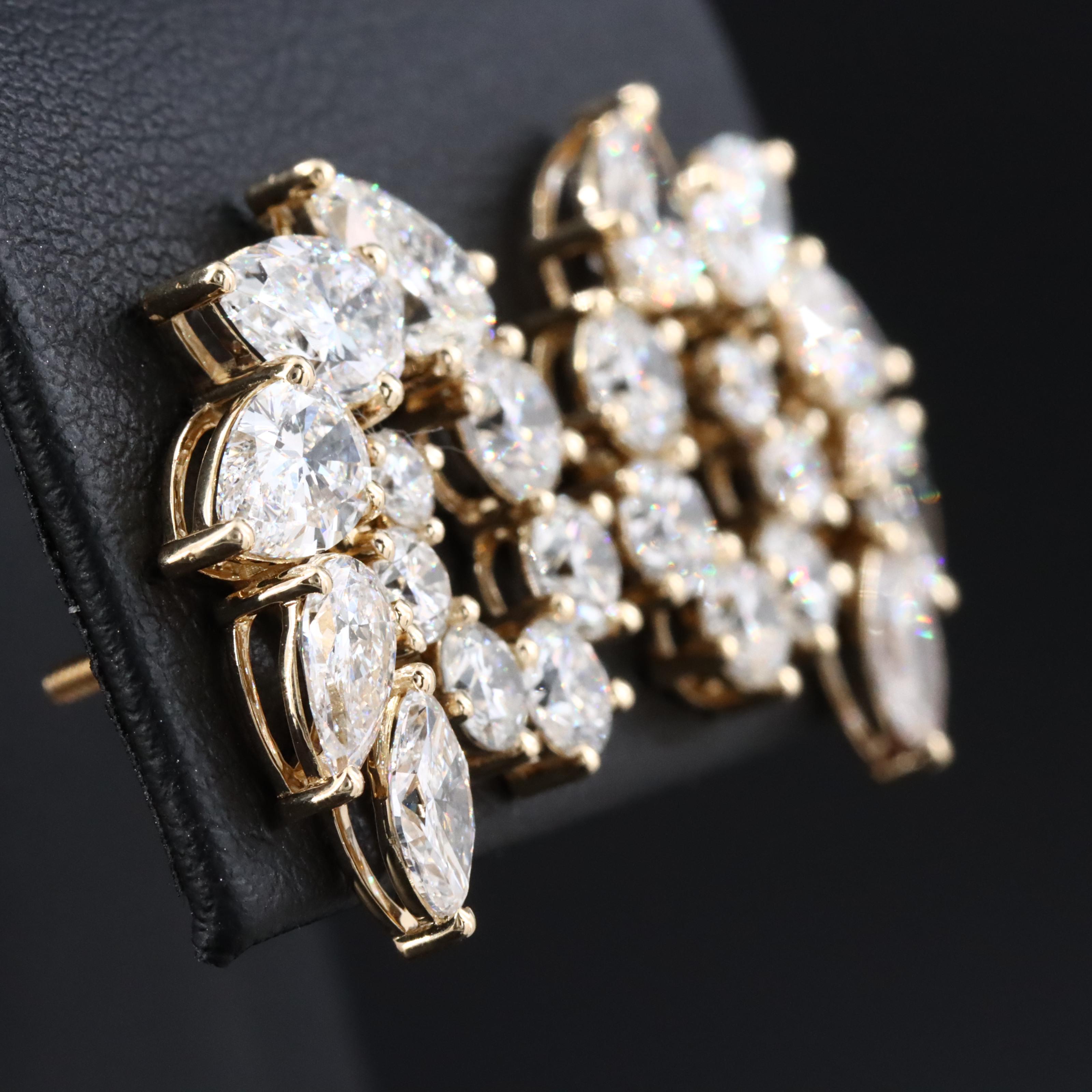 14K 6.90 CTW Lab Grown Diamond Earrings