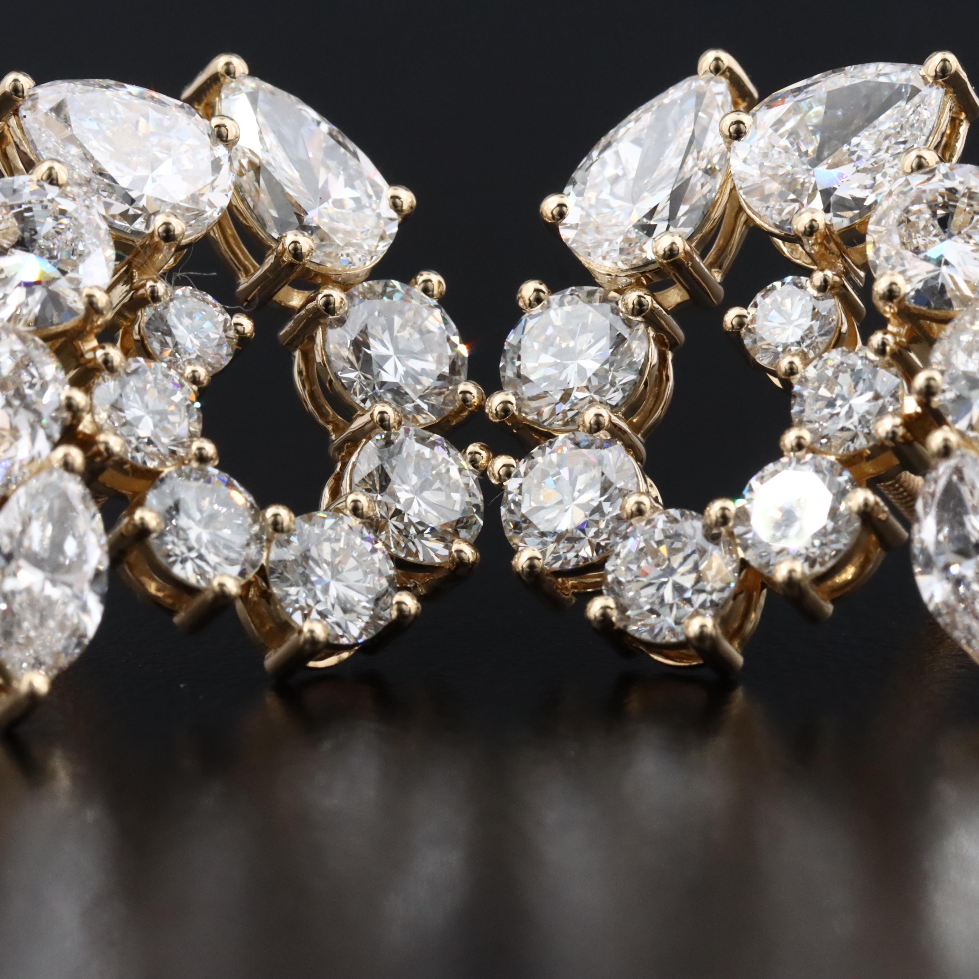 14K 6.90 CTW Lab Grown Diamond Earrings