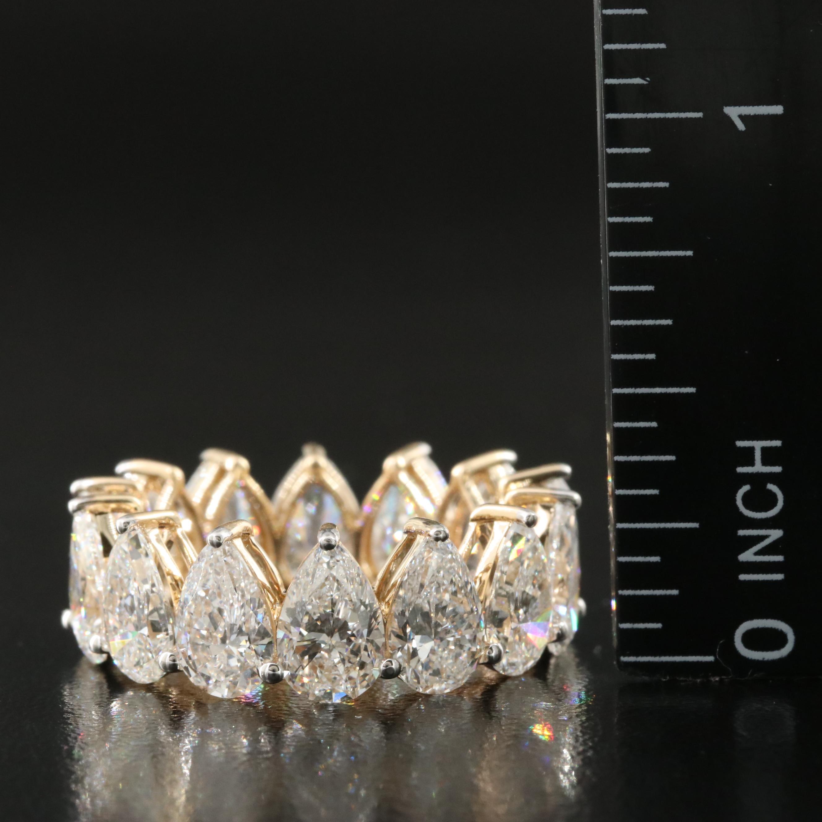 14K 9.85 CTW Lab Grown Diamond Eternity Band