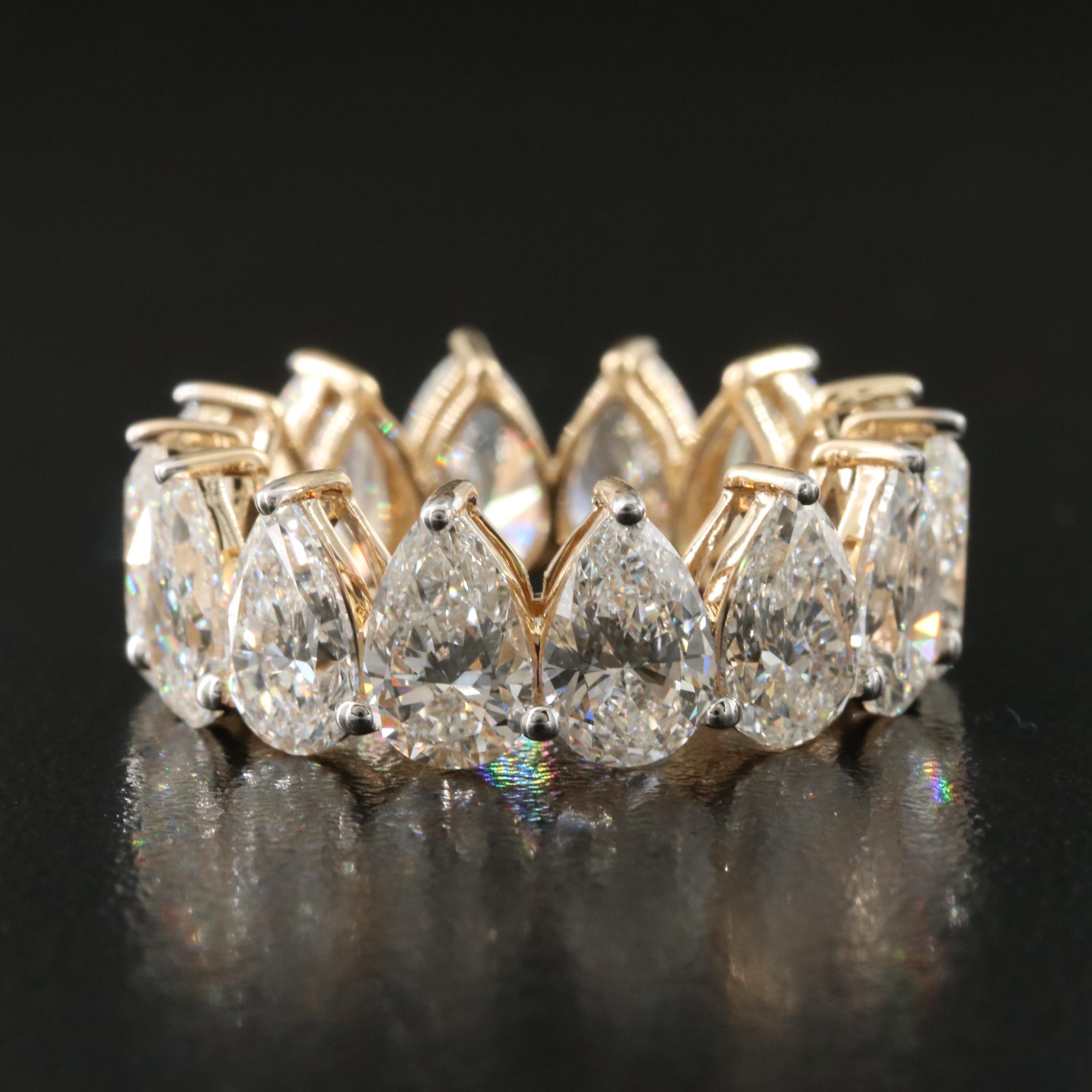 14K 9.85 CTW Lab Grown Diamond Eternity Band