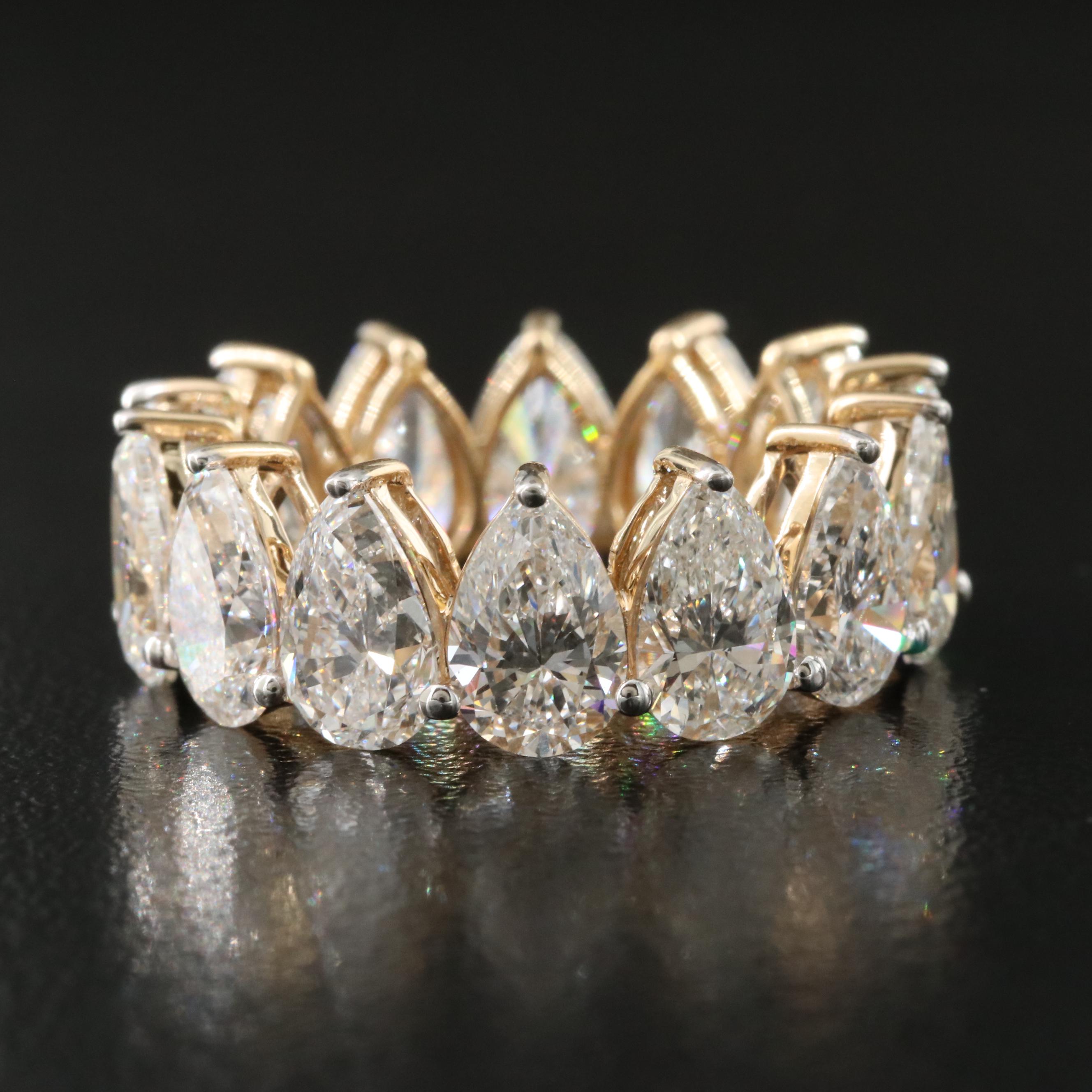 14K 9.85 CTW Lab Grown Diamond Eternity Band