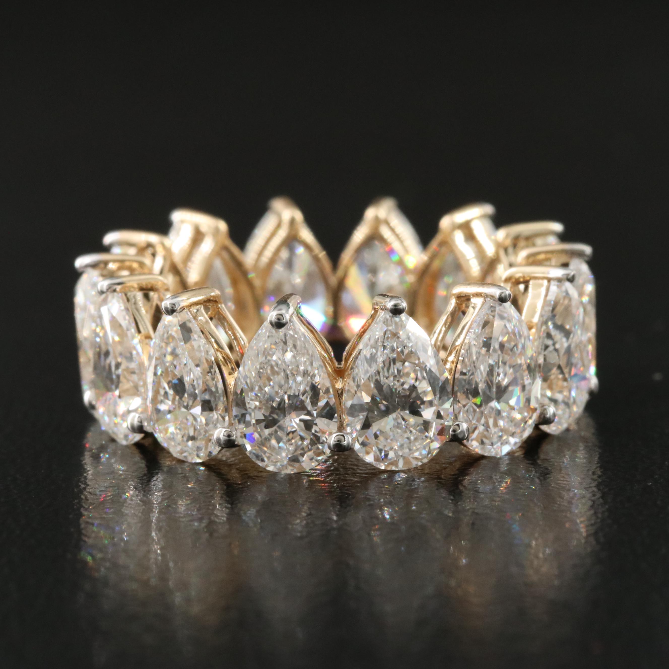 14K 9.85 CTW Lab Grown Diamond Eternity Band