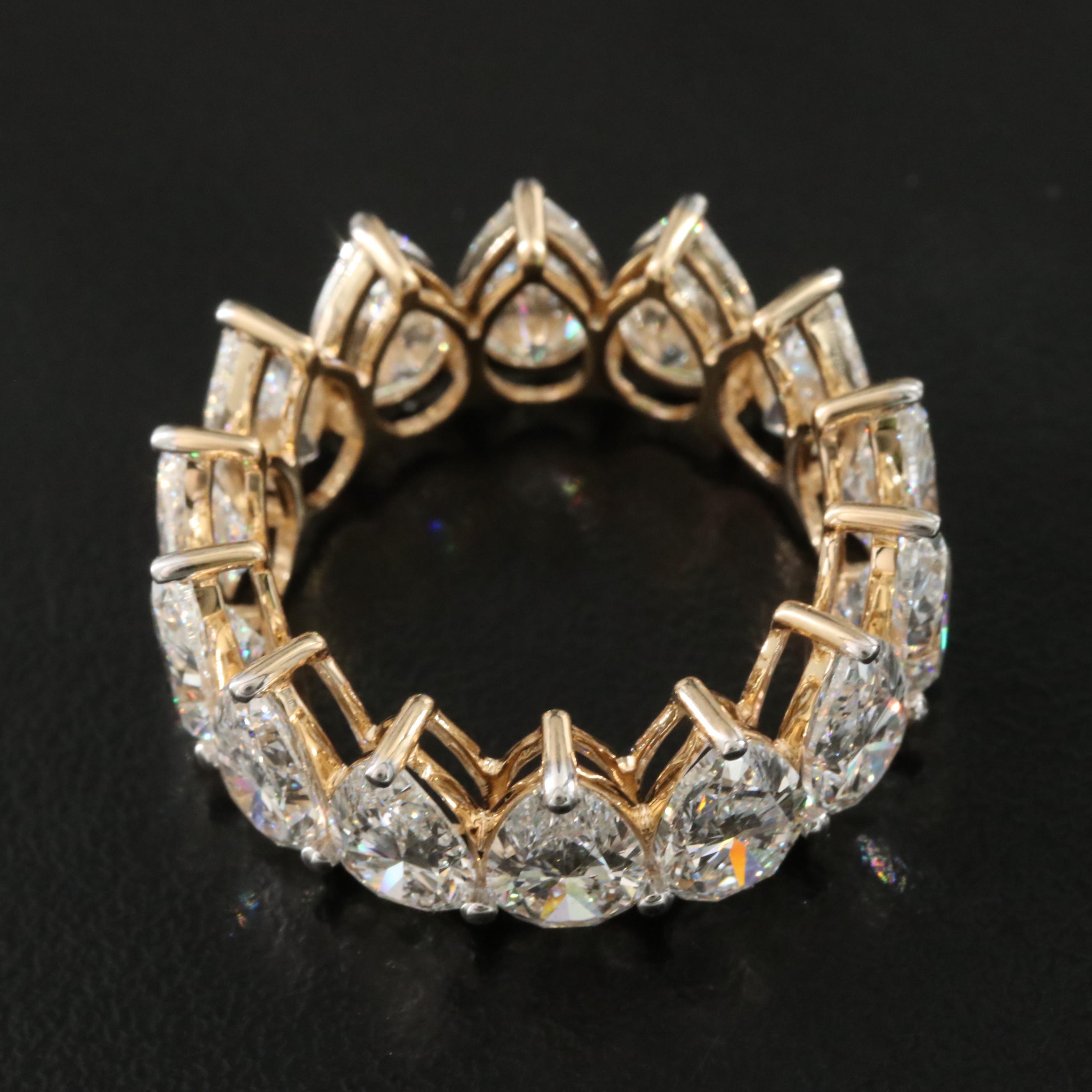 14K 9.85 CTW Lab Grown Diamond Eternity Band