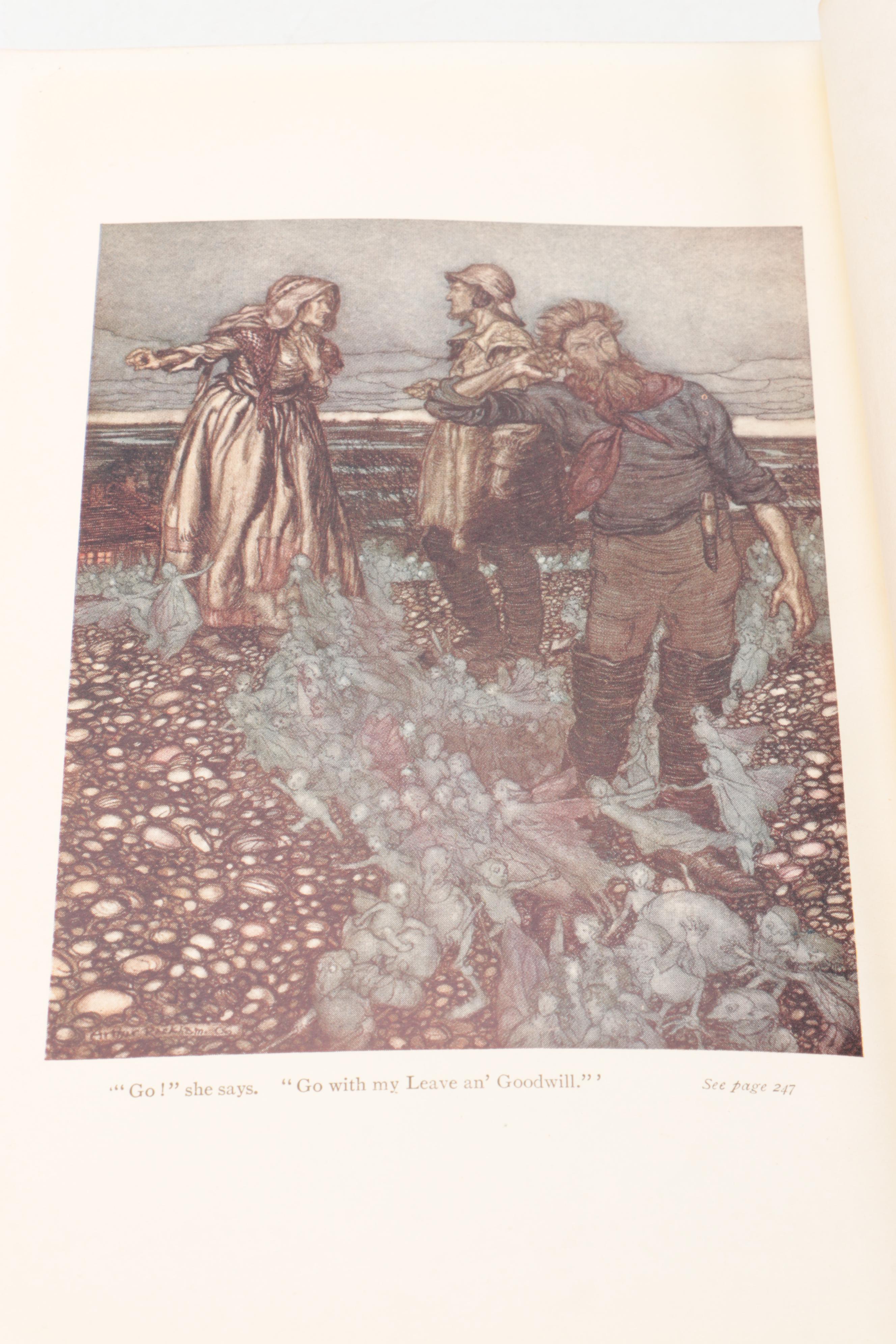 Arthur Rackham Illustrated First Edition "Puck of Pook's Hill" by Kipling, 1906