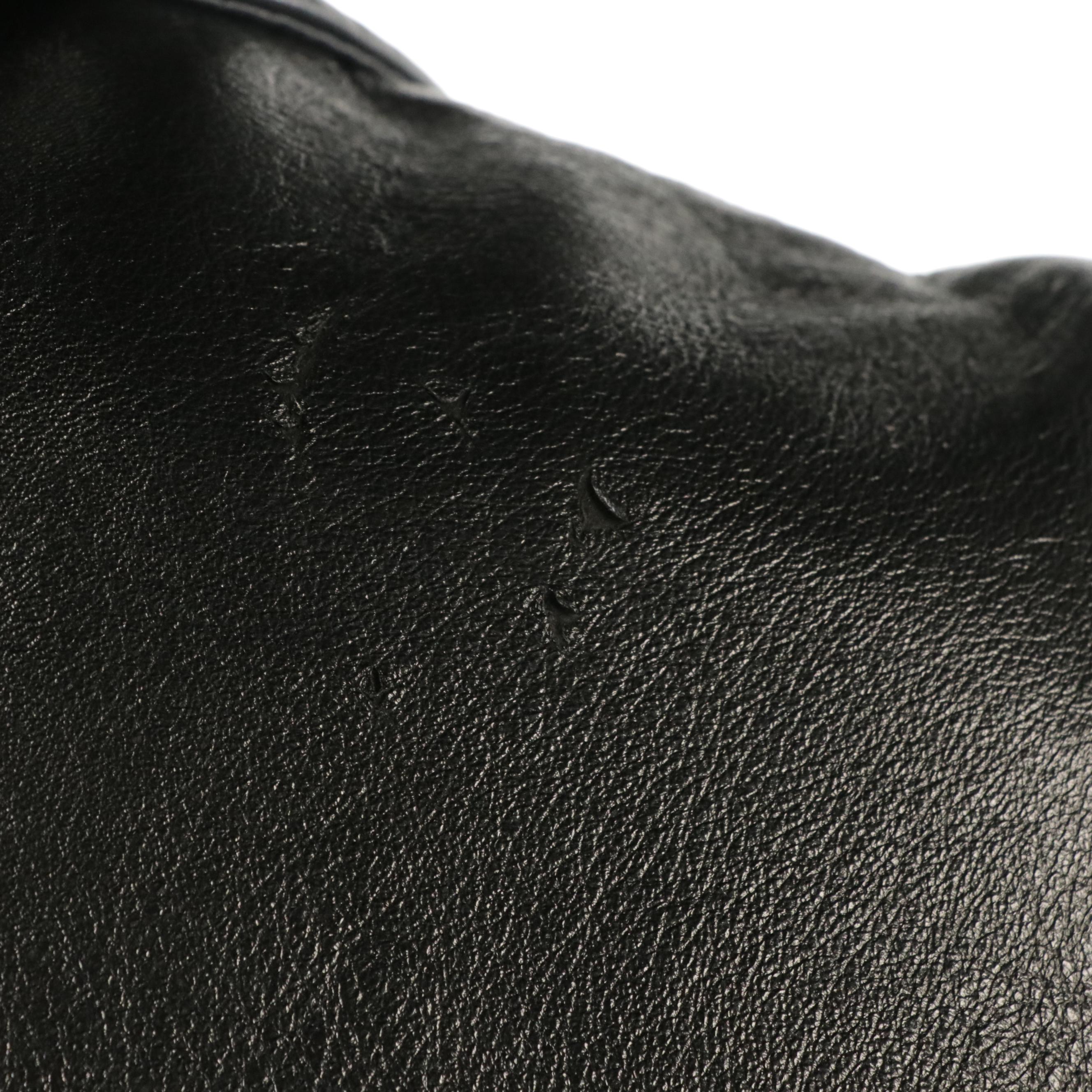 Men's Cabretta Black Leather and Cortefiel Brown Leather Button-Front Jackets