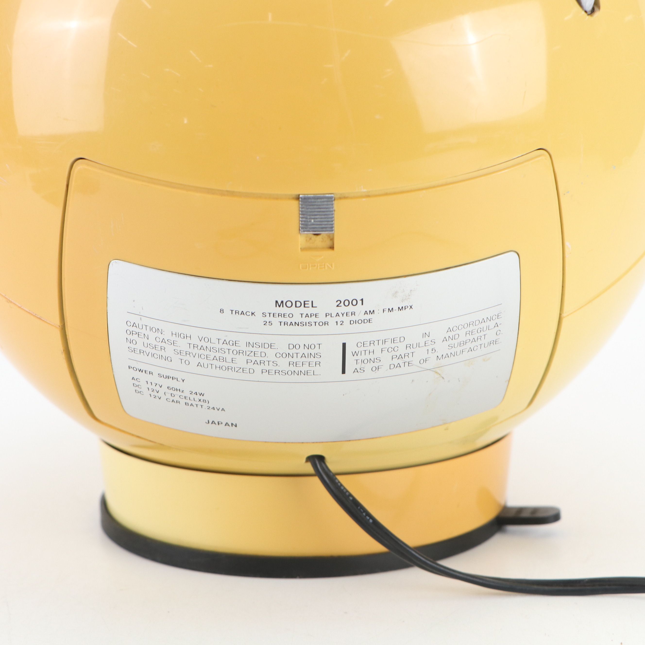 Weltron Model 2001 8-Track AM/ FM Stereo Multiplex, 1970s