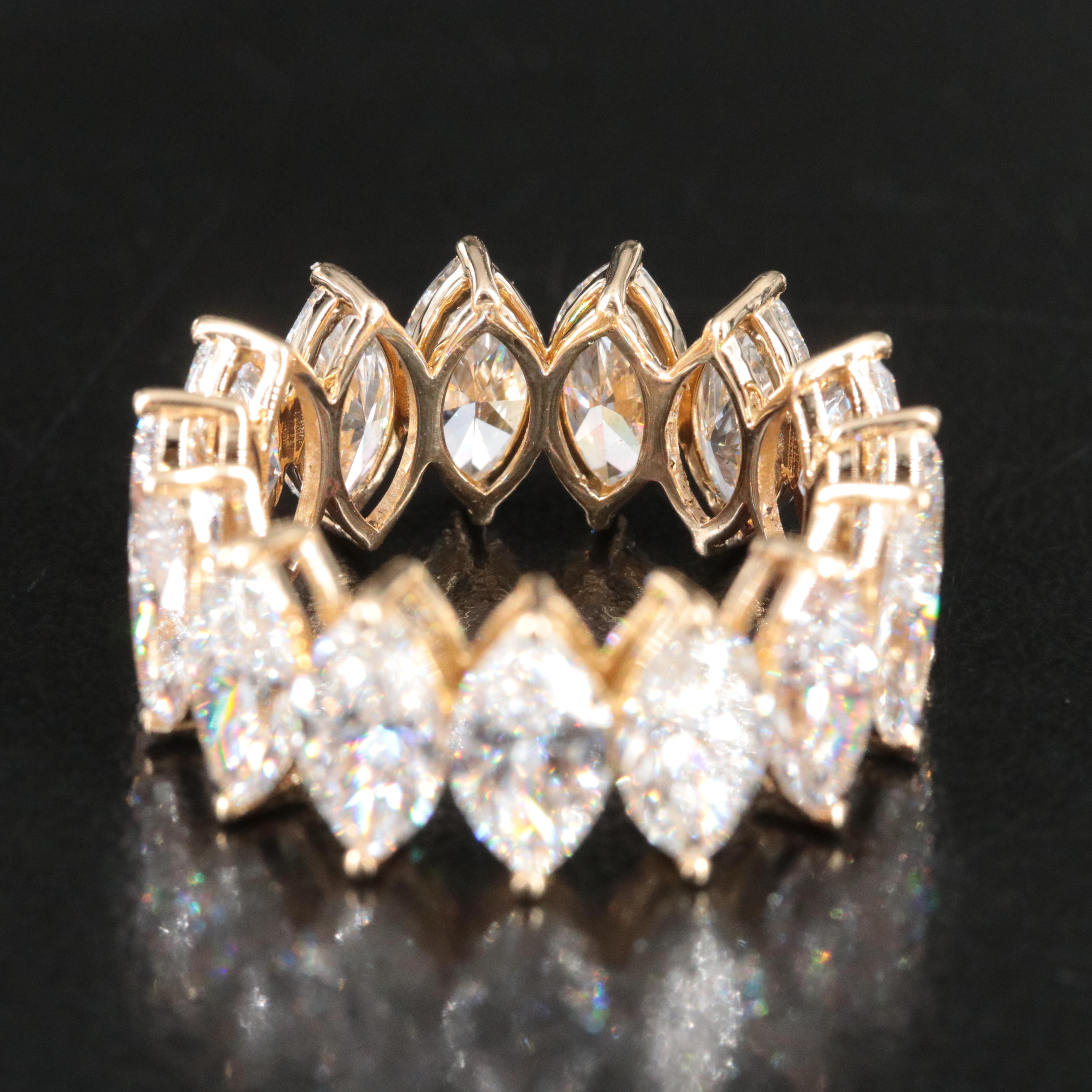 14K 9.20 CTW Lab Grown Diamond Eternity Band