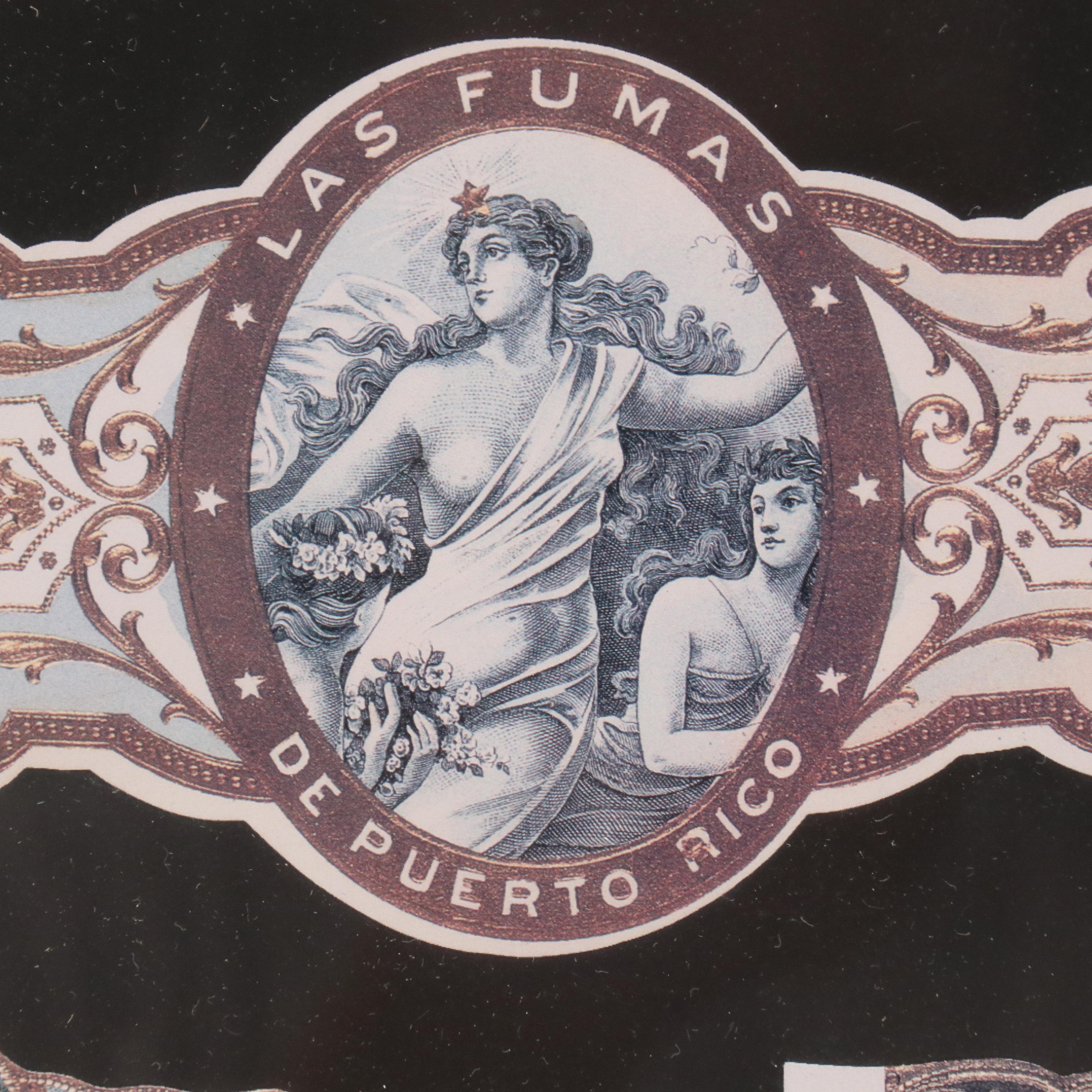 Framed Cigar Band Offset Lithographs