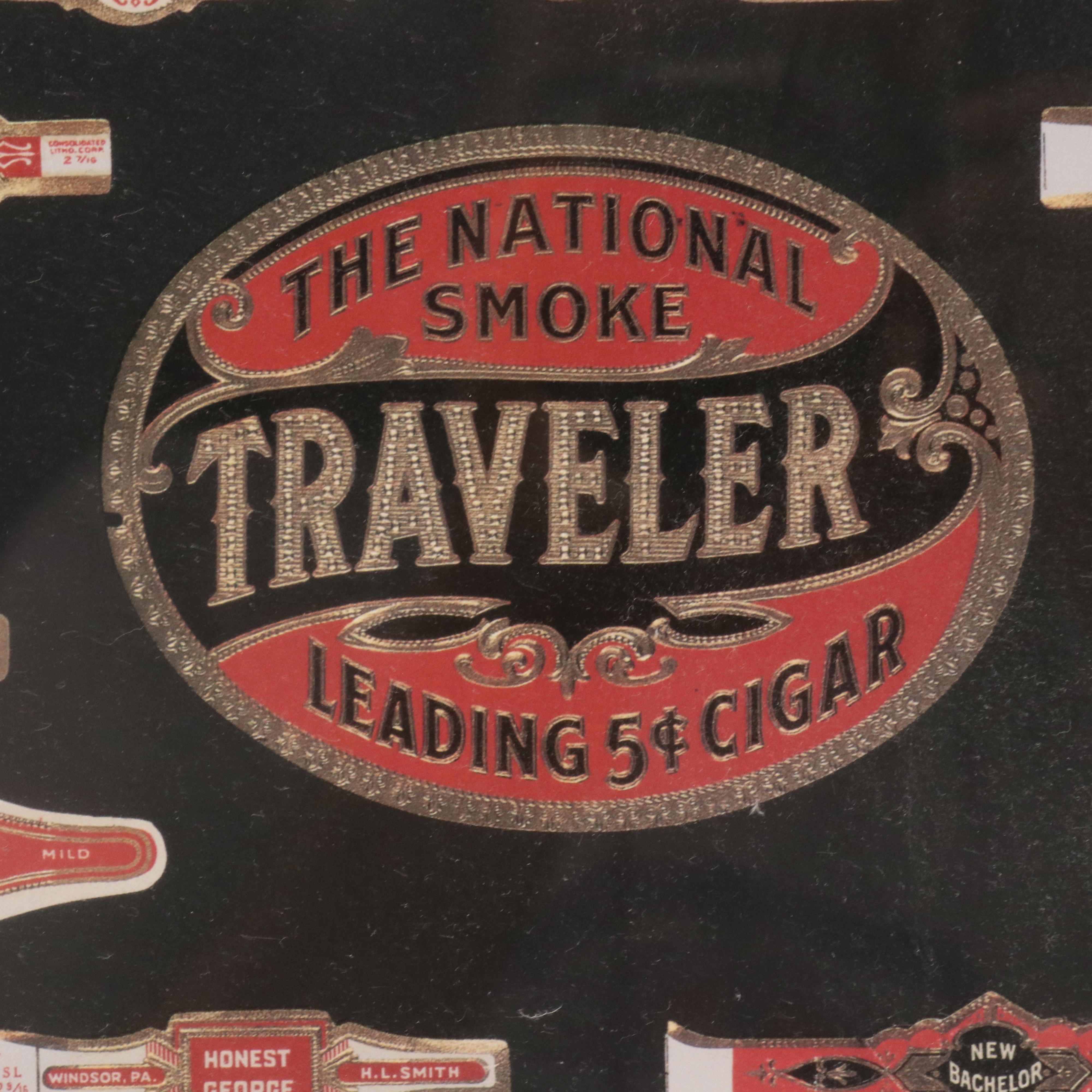 Framed Cigar Band Offset Lithographs