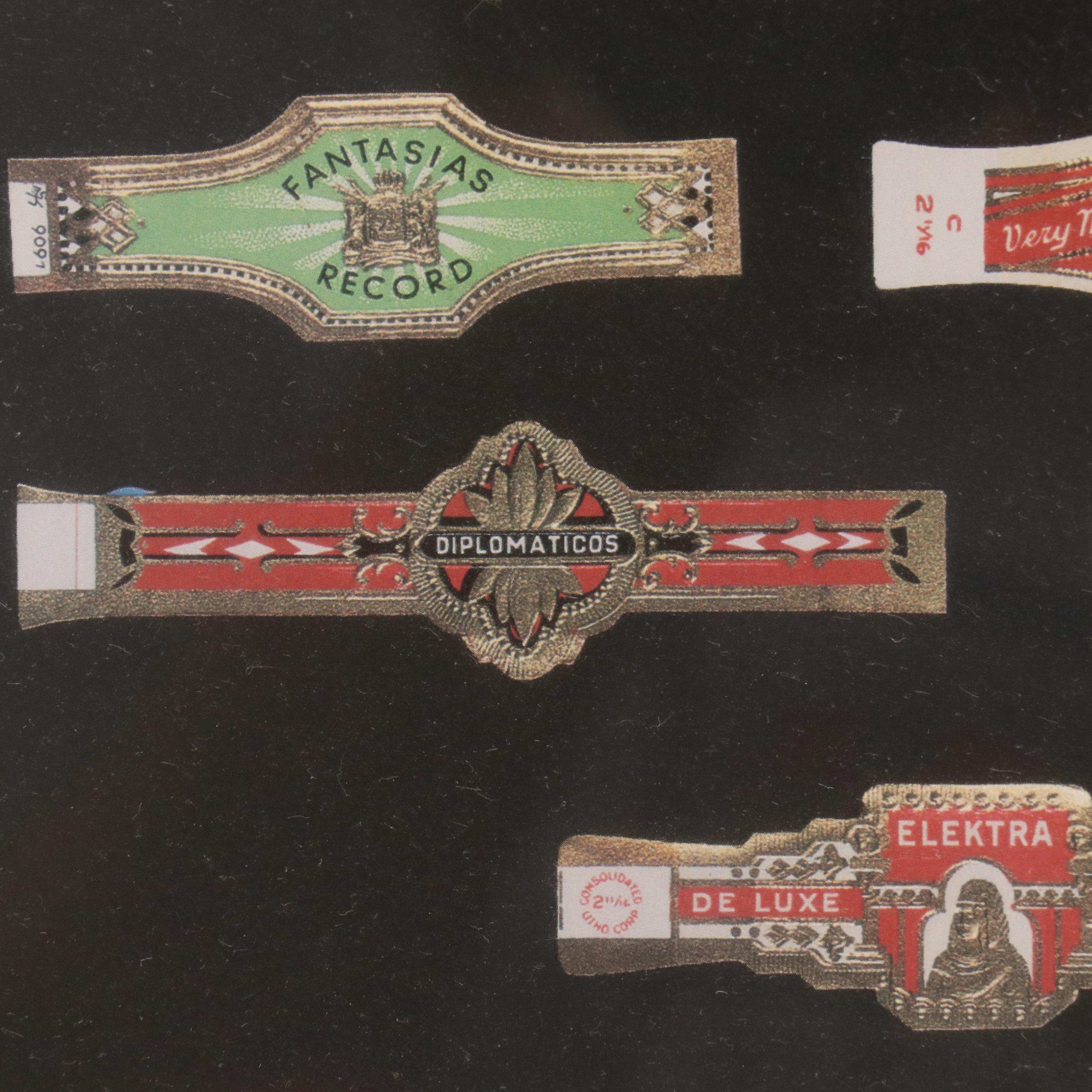 Framed Cigar Band Offset Lithographs